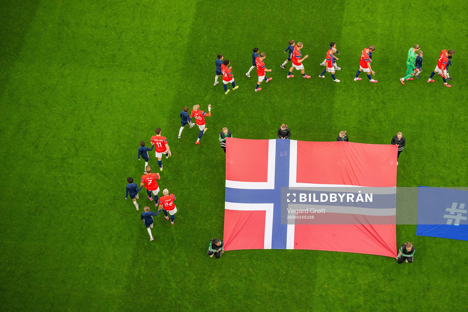 Julian Ryerson, Alexander Sørloth, Jørgen Strand Larsen,