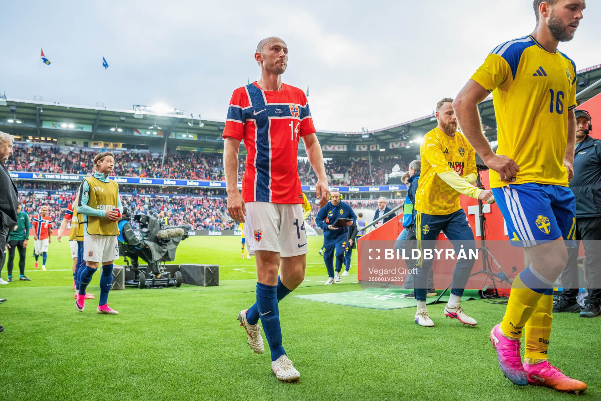 Fredrik Aursnes of Norway at half-time