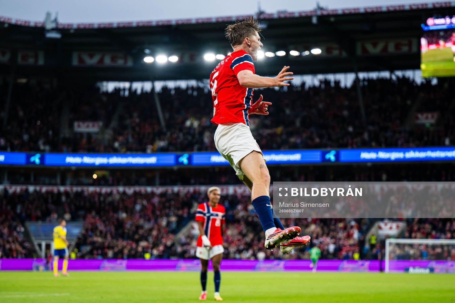 David Møller Wolfe of Norway celebrates