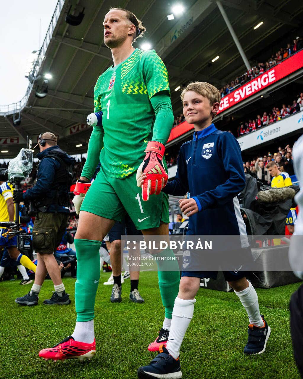 Goalkeeper Ørjan Nyland of Norway
