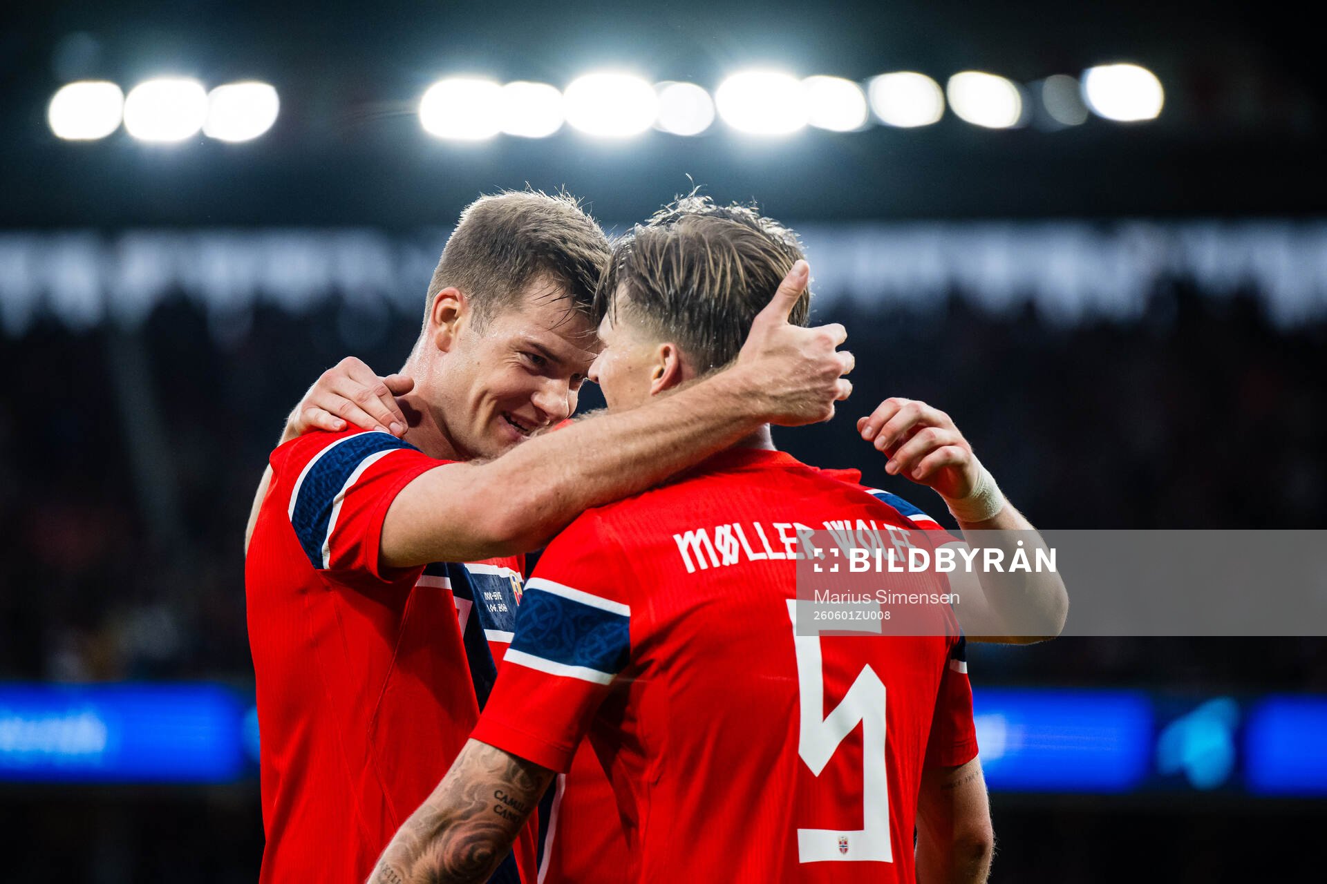 David Møller Wolfe of Norway celebrates