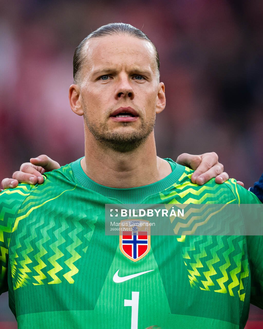 Goalkeeper Ørjan Nyland of Norway