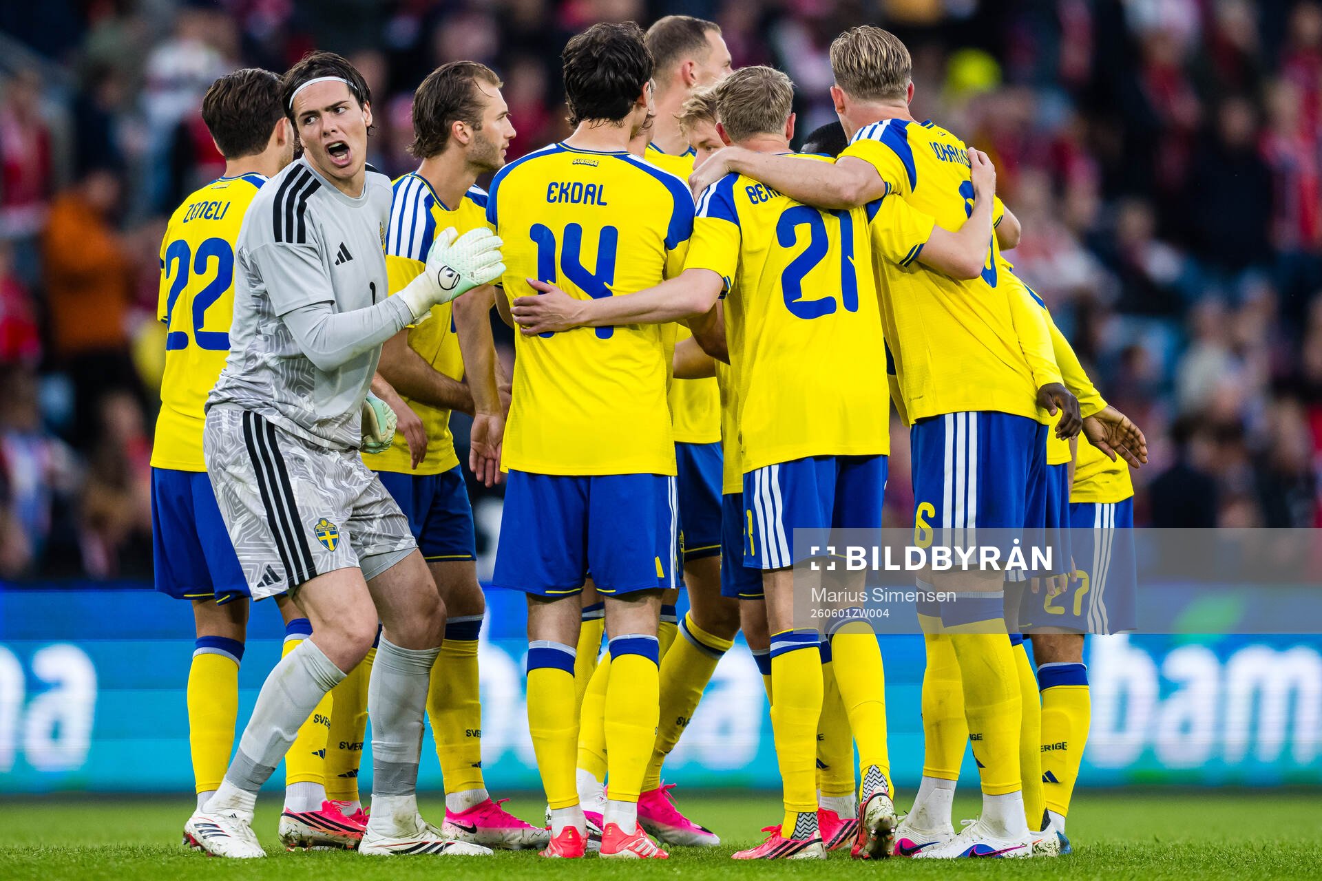 Goalkeeper Jacob Widell Zetterström of Sweden