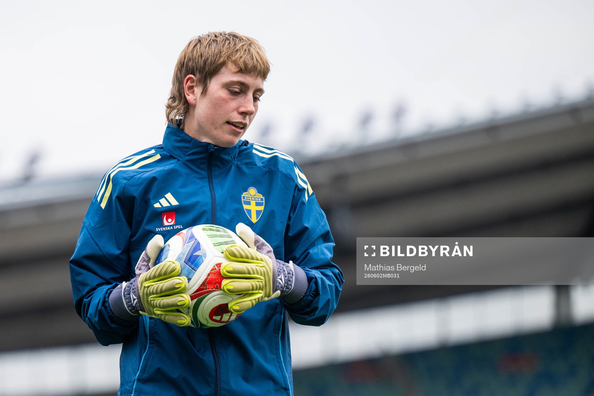 Goalkeeper Moa Edrud of the Swedish women's national