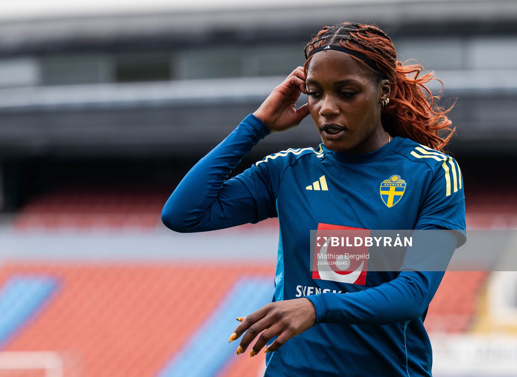 Evelyn Ijeh of the Swedish women's national football team