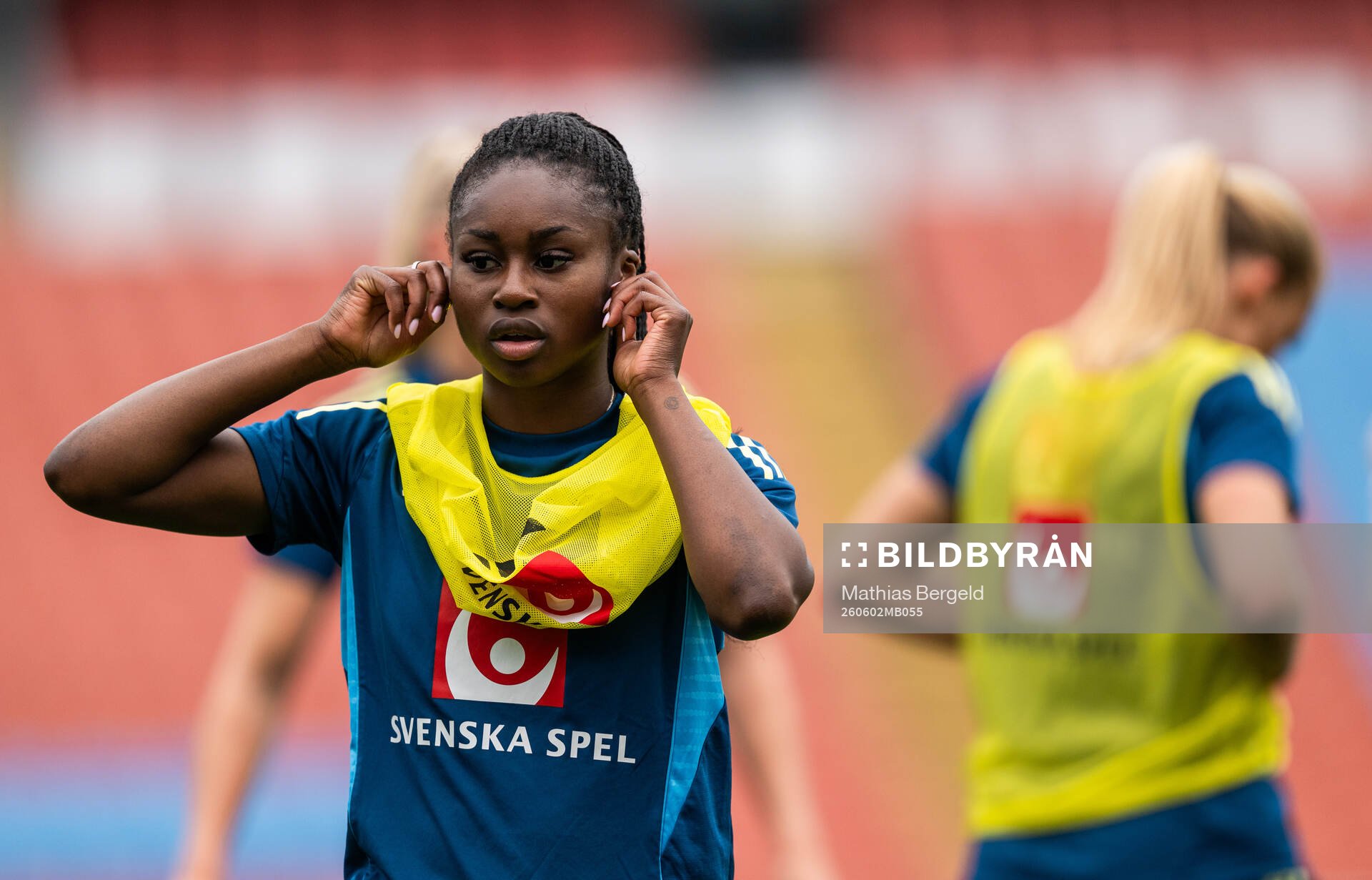 Monica Jusu Bah of the Swedish women's national football