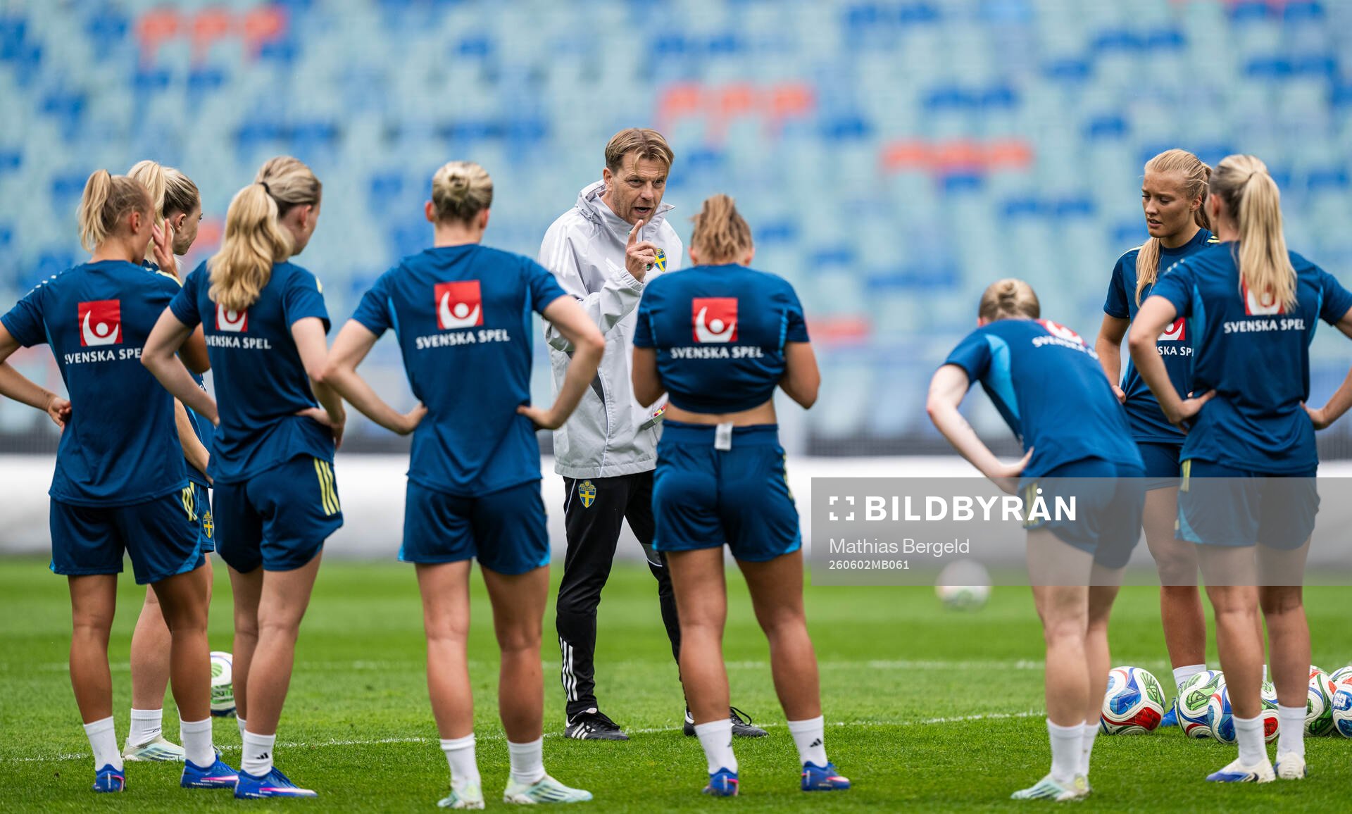 Head coach Tony Gustavsson of the Swedish women's national