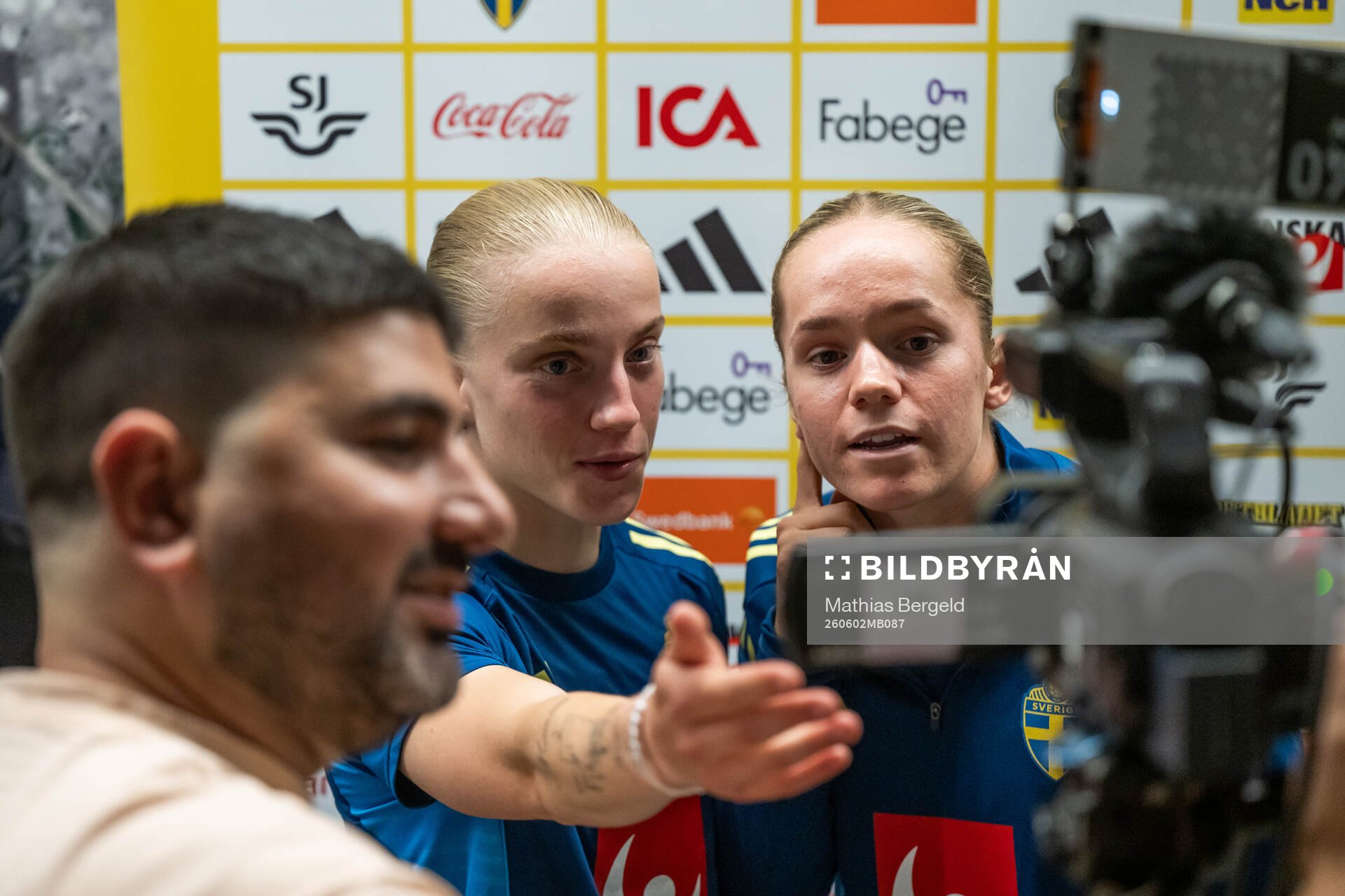 Anna Sandberg and Hanna Lundkvist of the Swedish women's