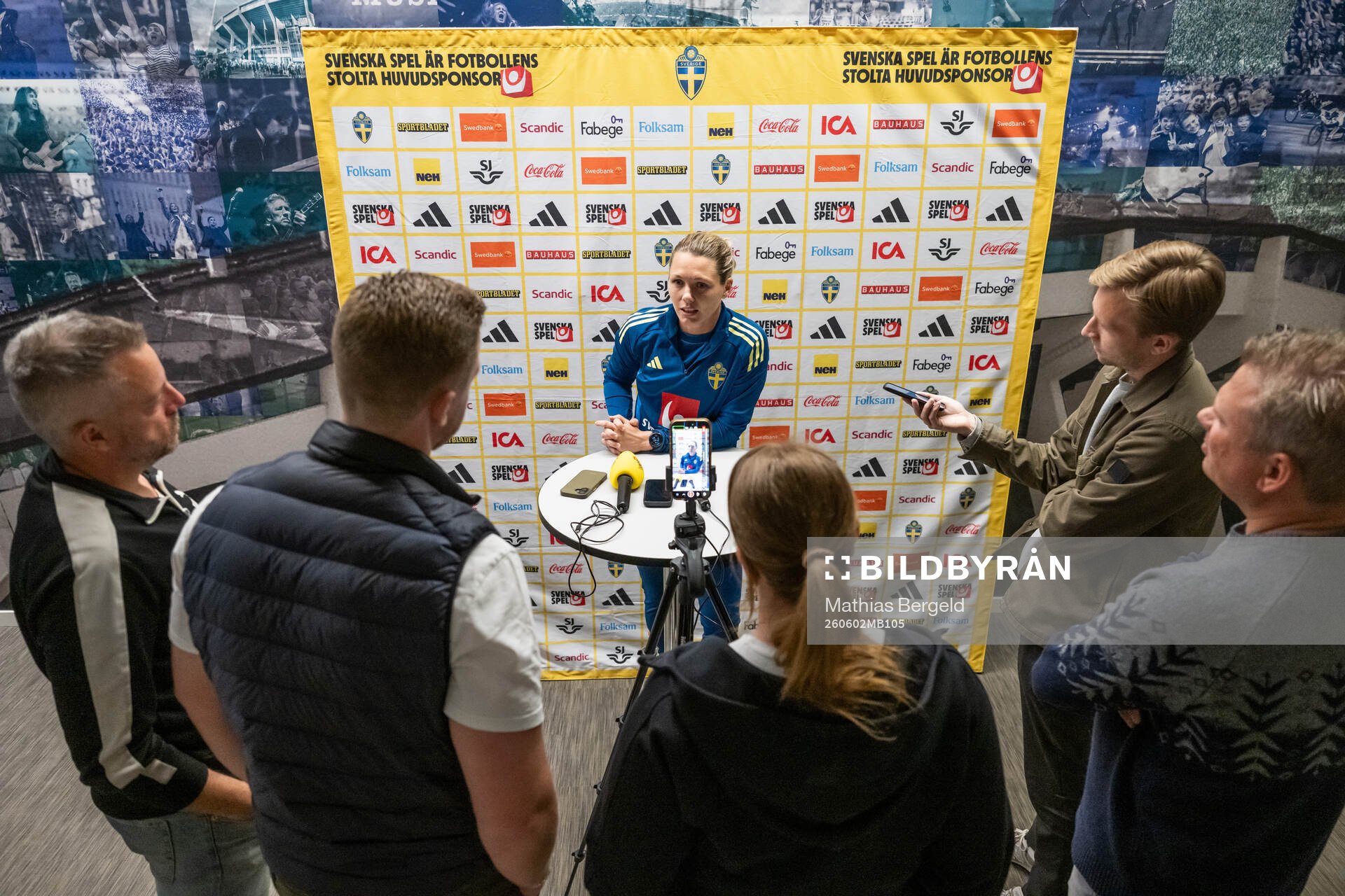 Goalkeeper Jennifer Falk of the Swedish women's national