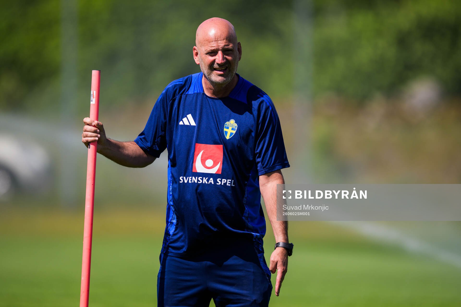 Coach Magnus Wikman of the Swedish women's under-23