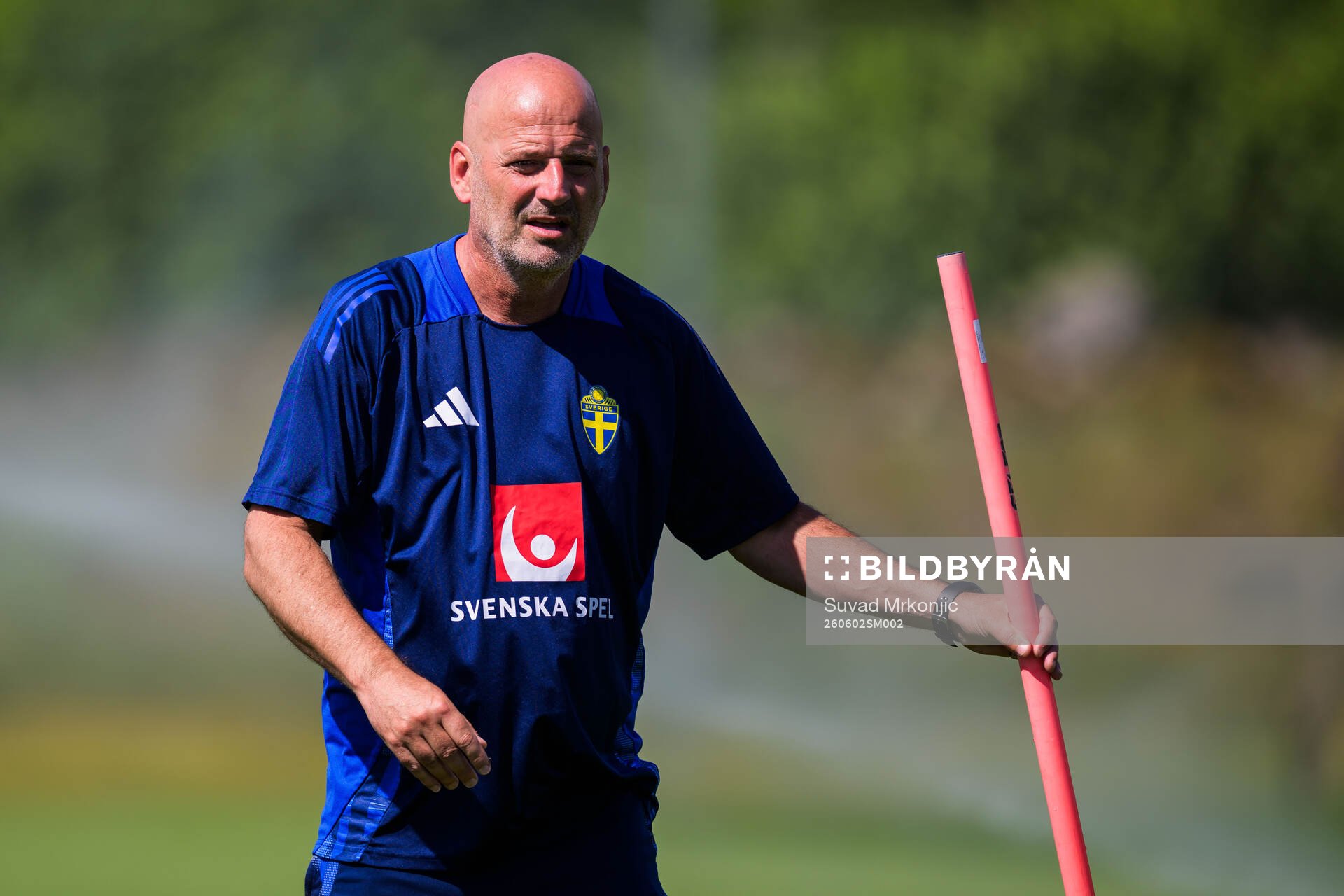 Coach Magnus Wikman of the Swedish women's under-23