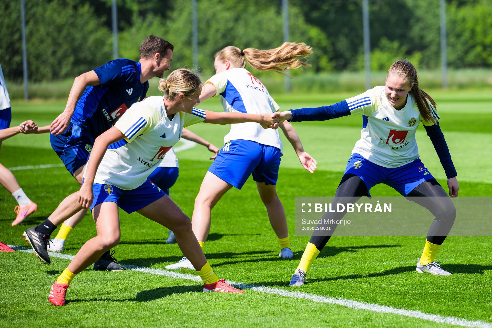 Goalkeeper Elvira Björklund of the Swedish women's