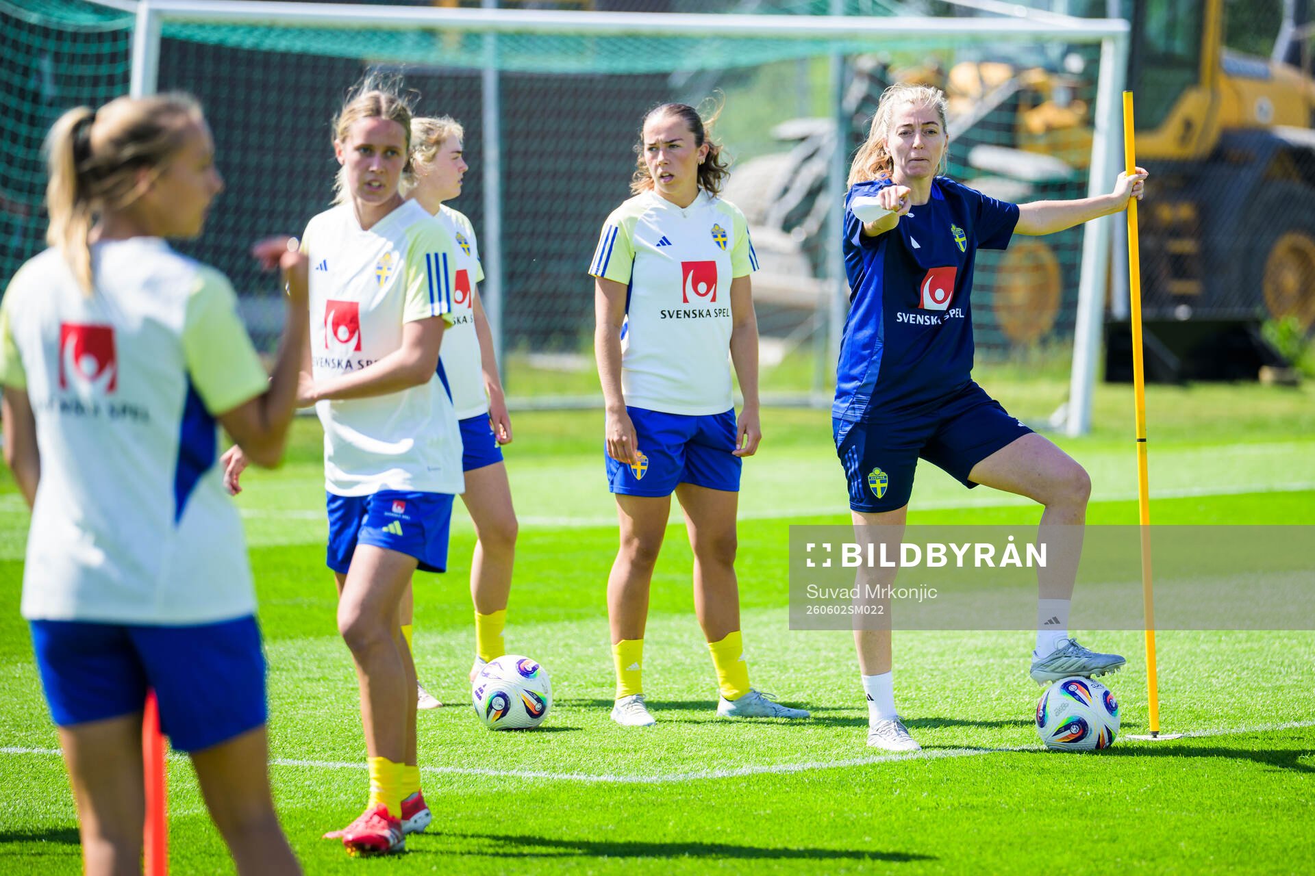 Assistant coach Linda Sembrandt of the Swedish women's