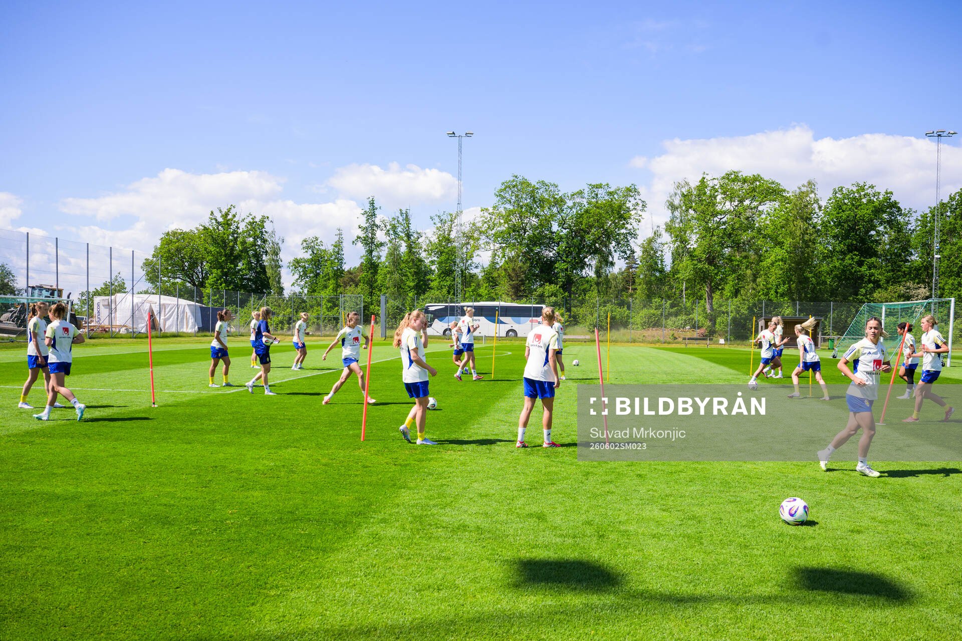 Pkayers of the Swedish women's under-23 national team at a