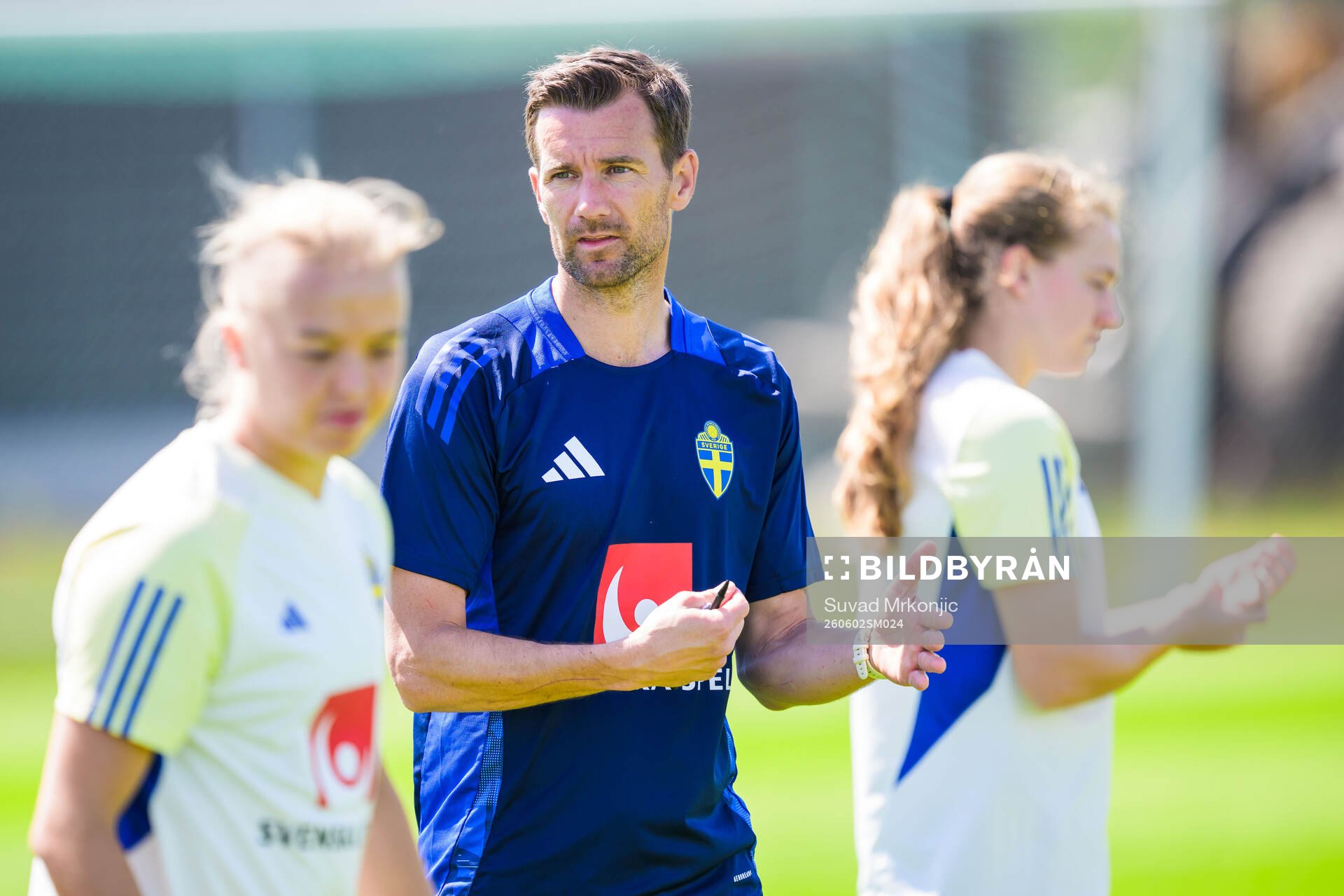 Fitness coach Jonatan Berg of the Swedish women's under-23