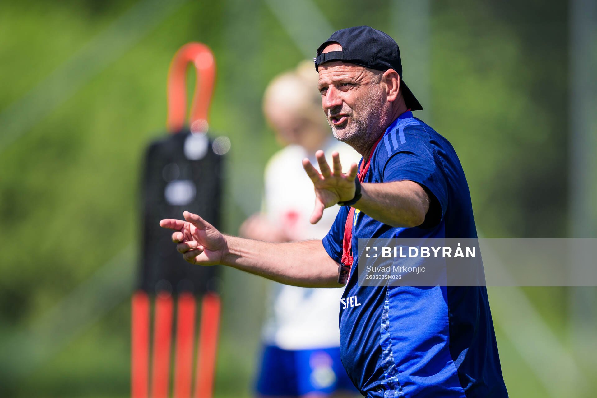 Coach Magnus Wikman of the Swedish women's under-23