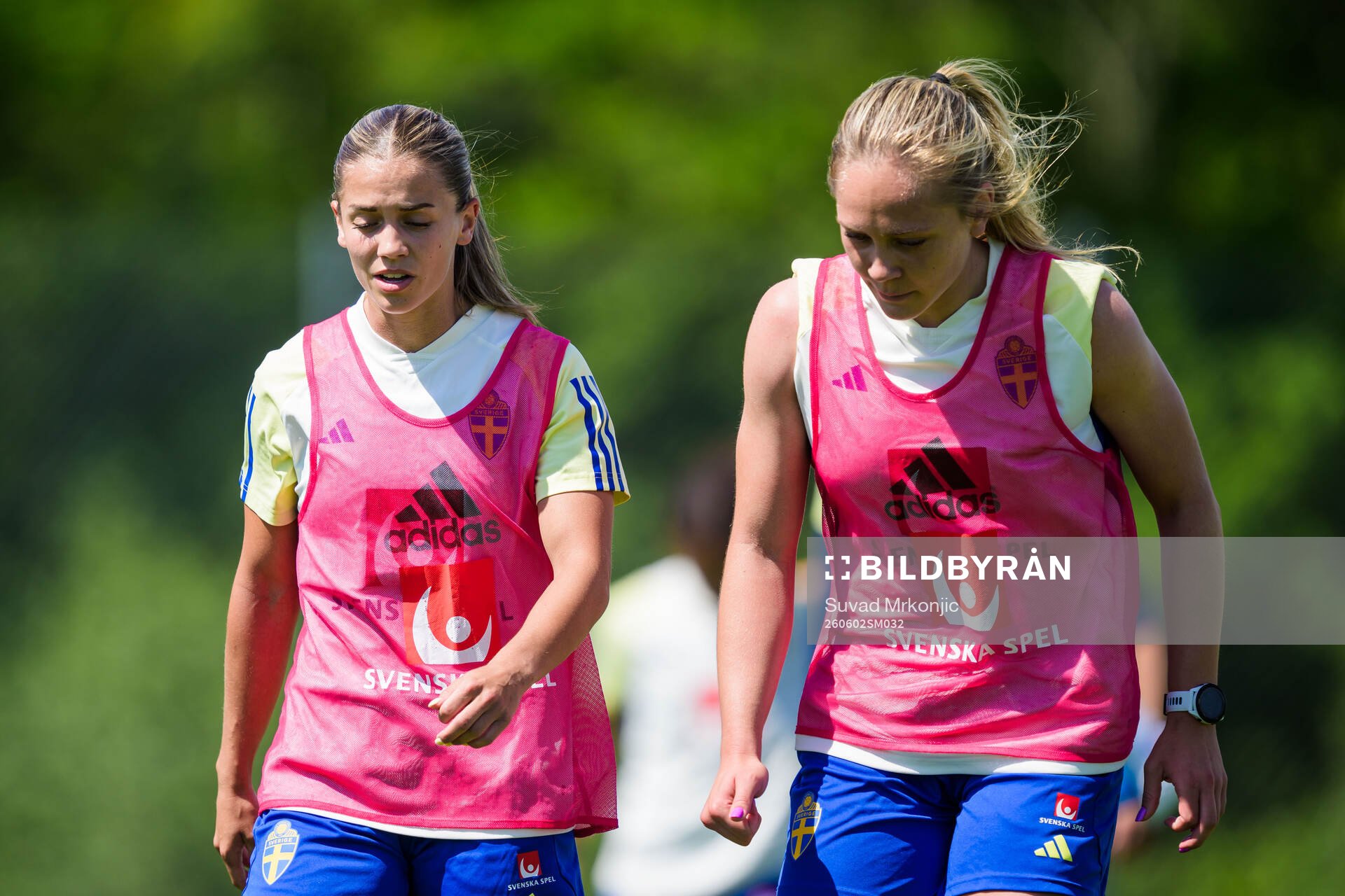 Johanna Renmark and Alice Bergström of the Swedish women's