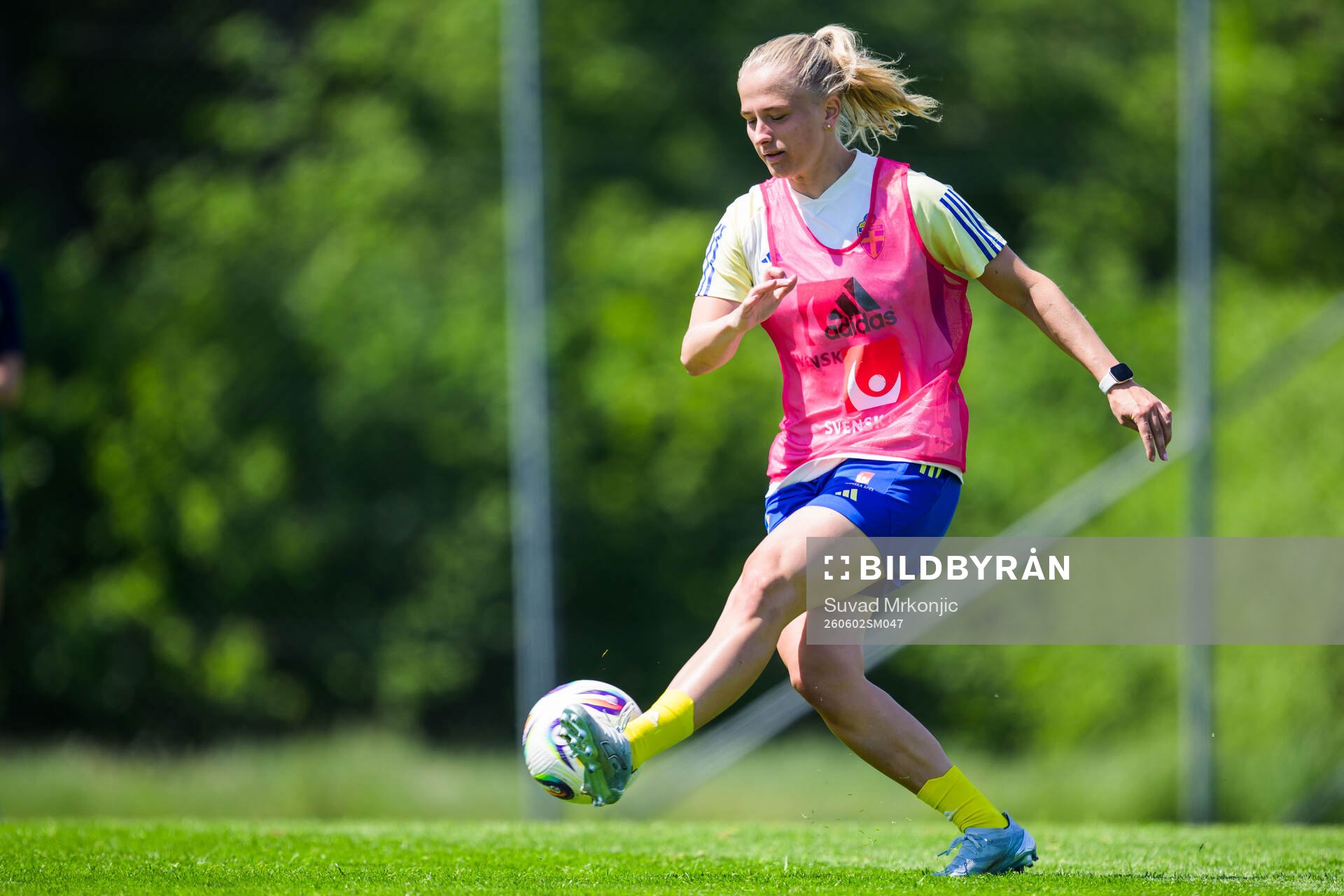 Of the Swedish women's under-23 national team at a training