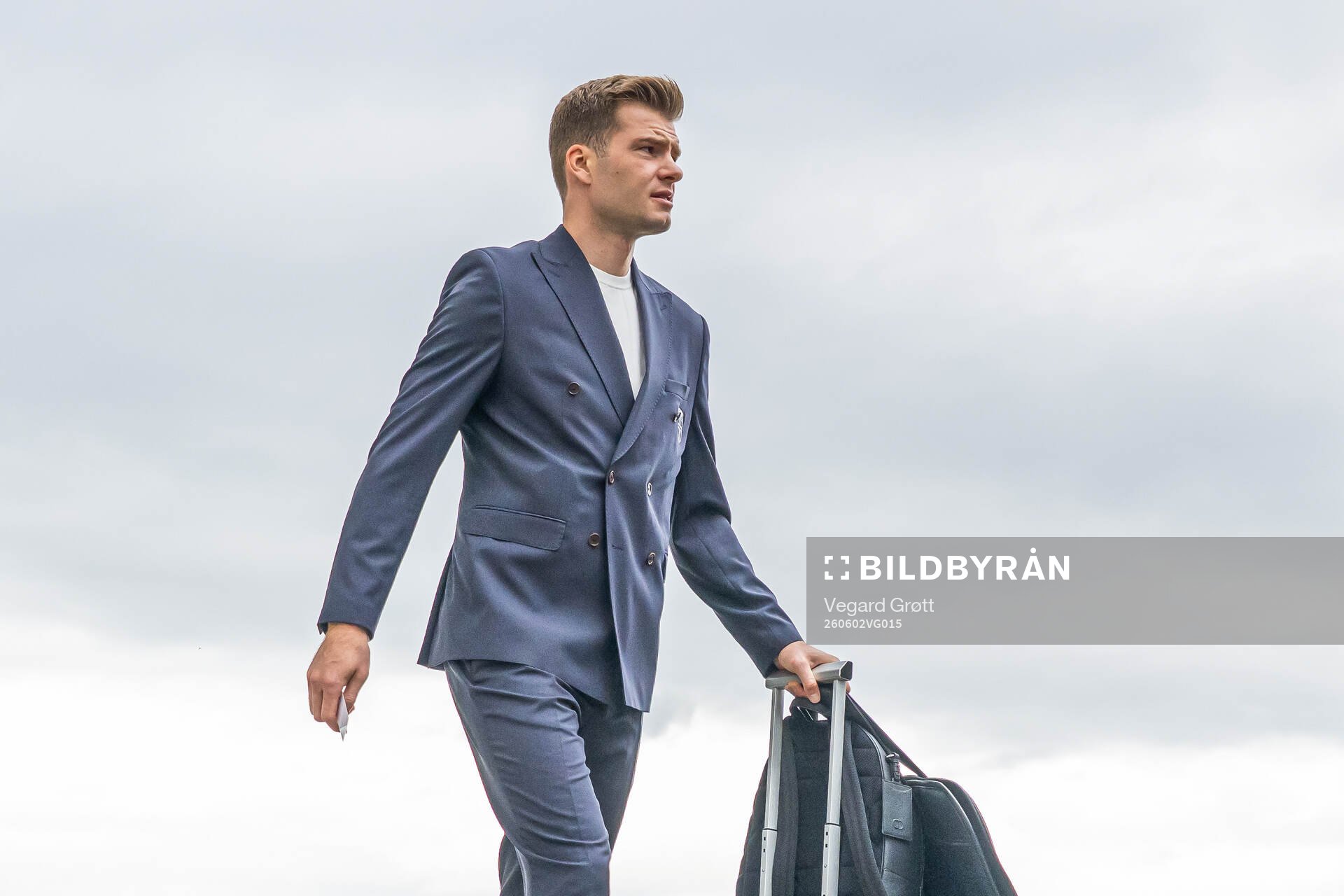 Alexander Sørloth of the Norwegian national football team