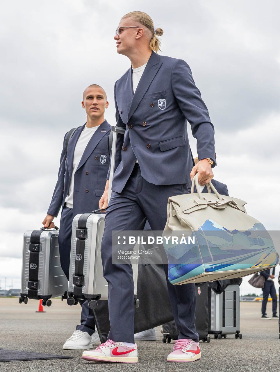 Leo Østigård and Erling Braut Haaland of the Norwegian