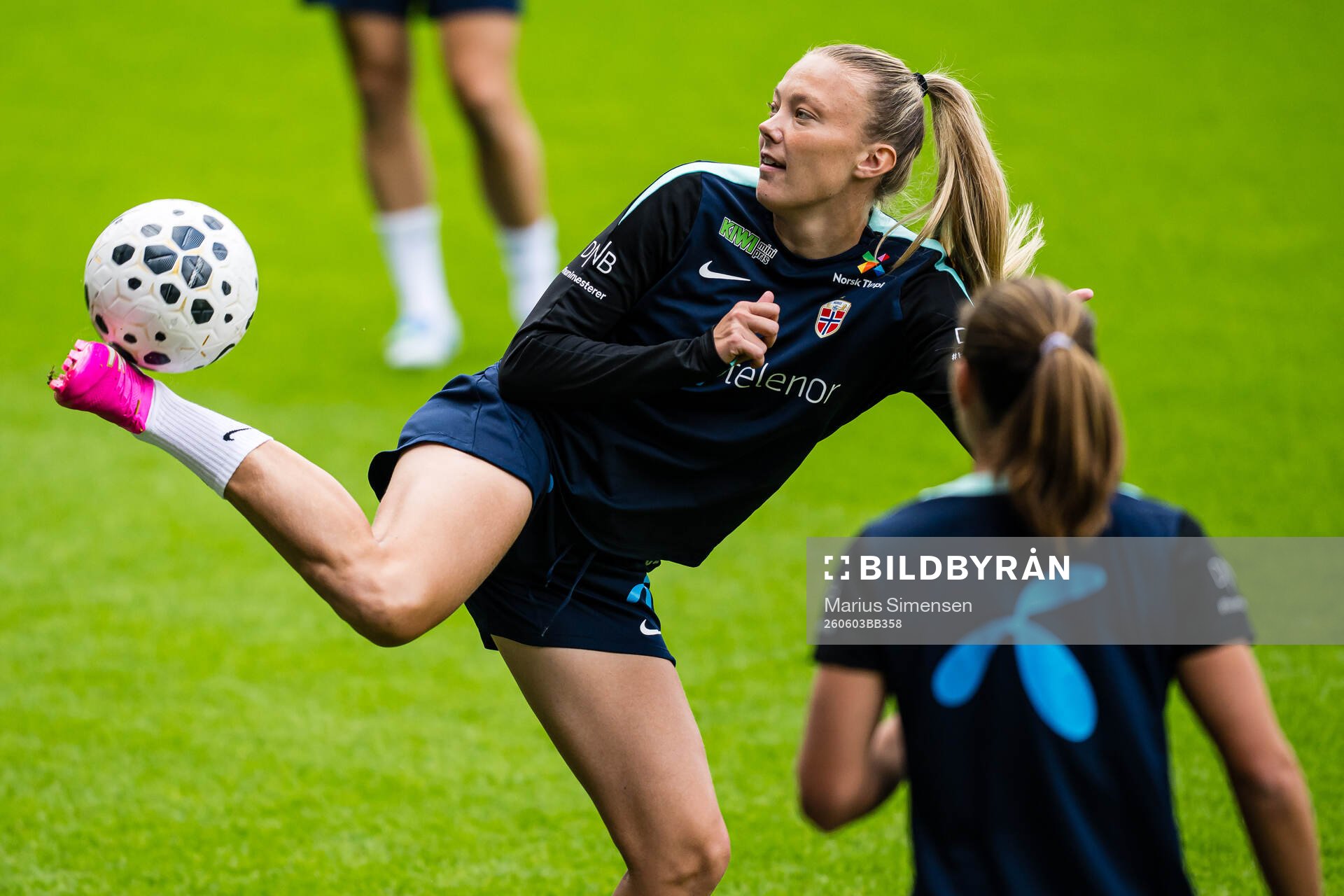 Synne Jensen of the Norwegian women’s national football