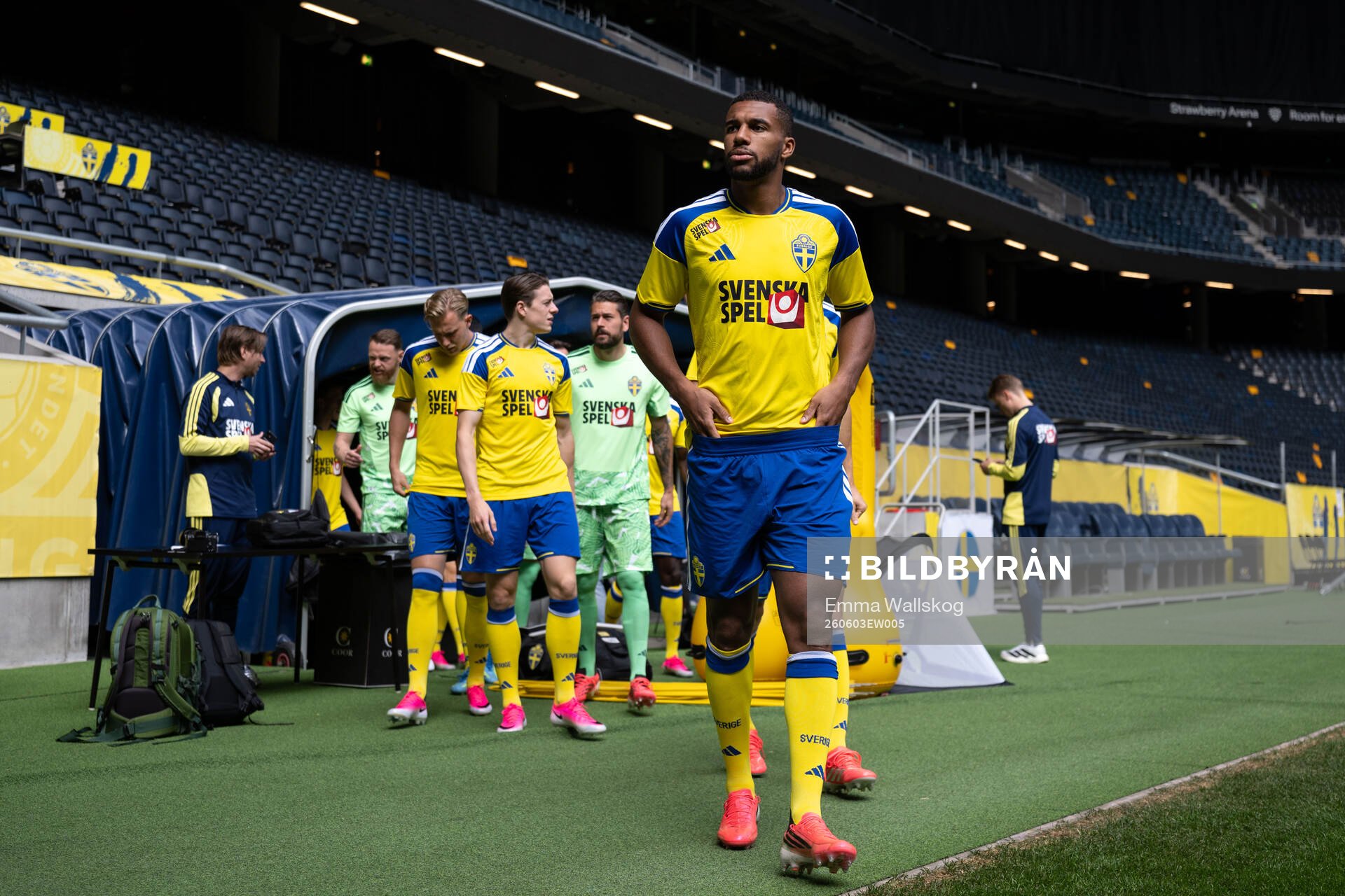 Isak Hien of the Swedish national football team