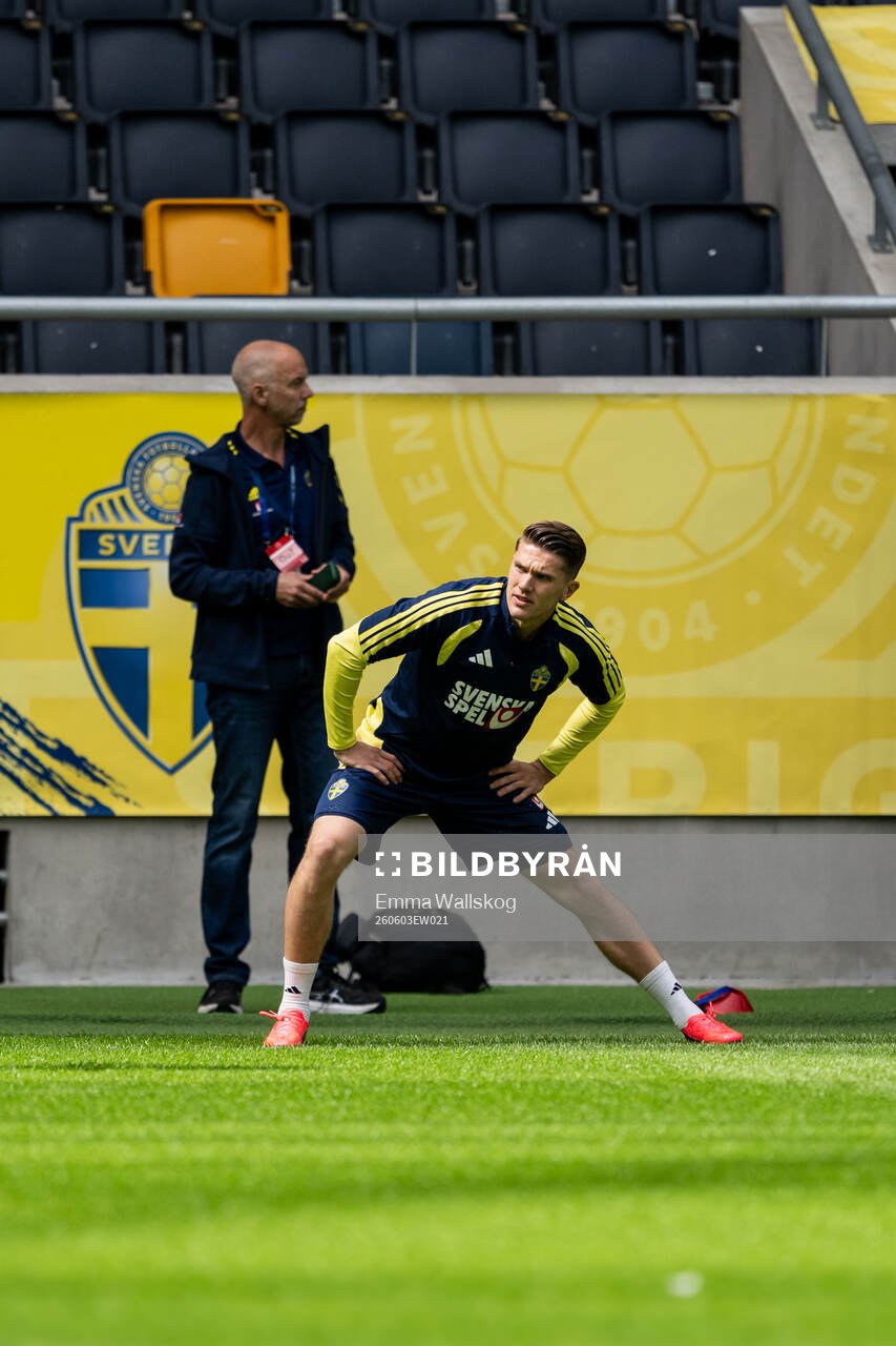 Viktor Gyökeres of the Swedish national football team at a
