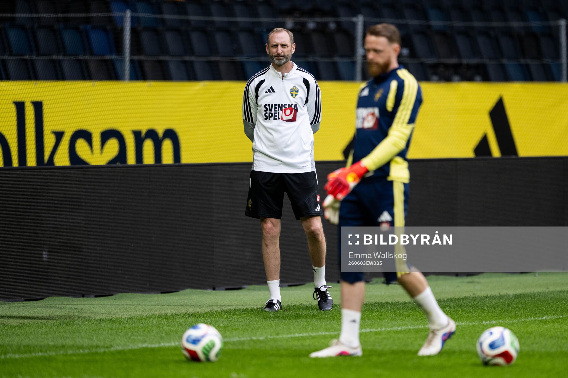 Assistant coach Andreas Georgson of the Swedish national