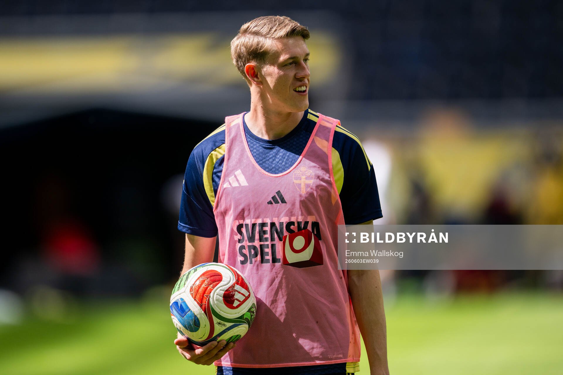 Alexander Bernhardsson of the Swedish national football