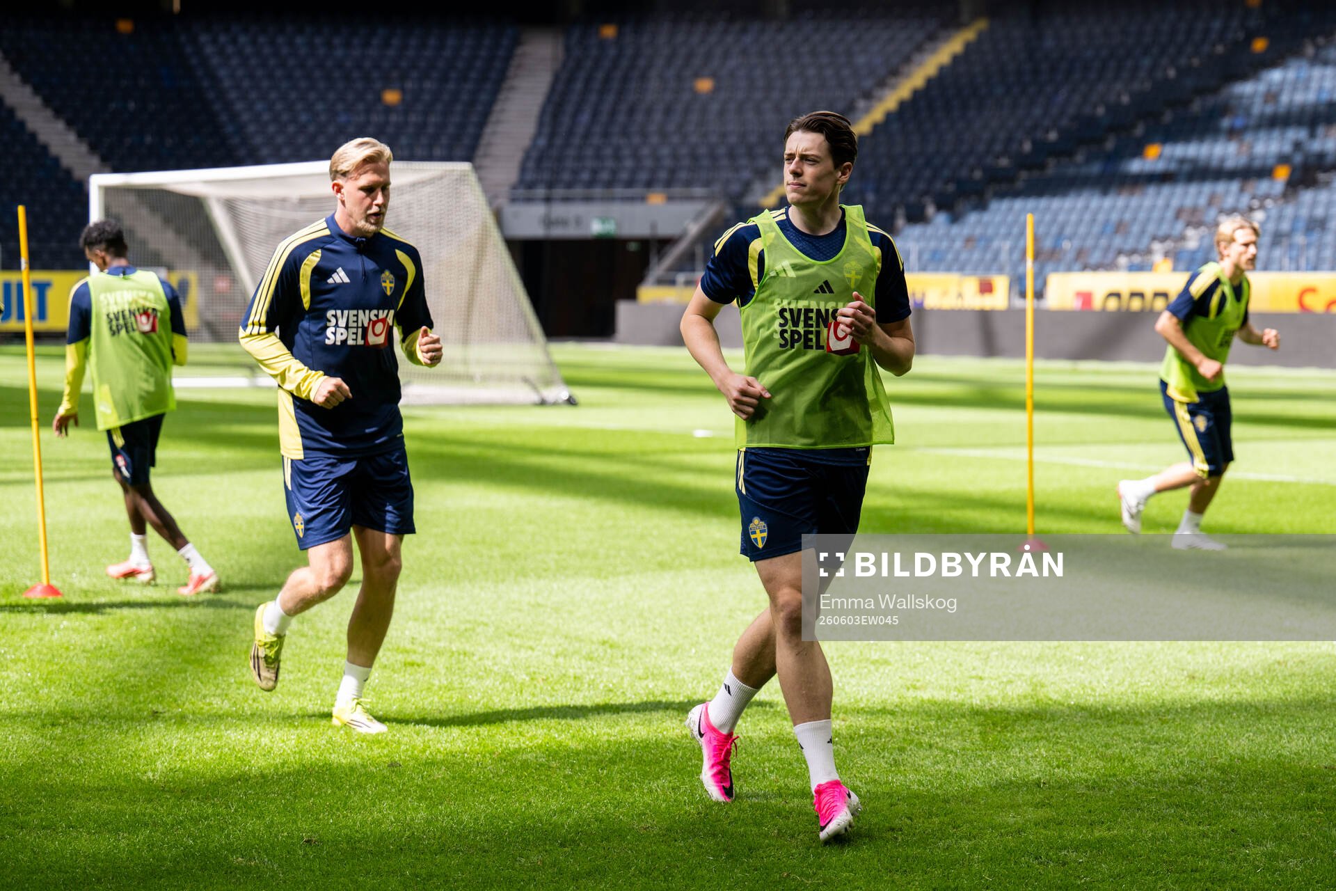 Herman Johansson and Elliot Stroud of the Swedish national