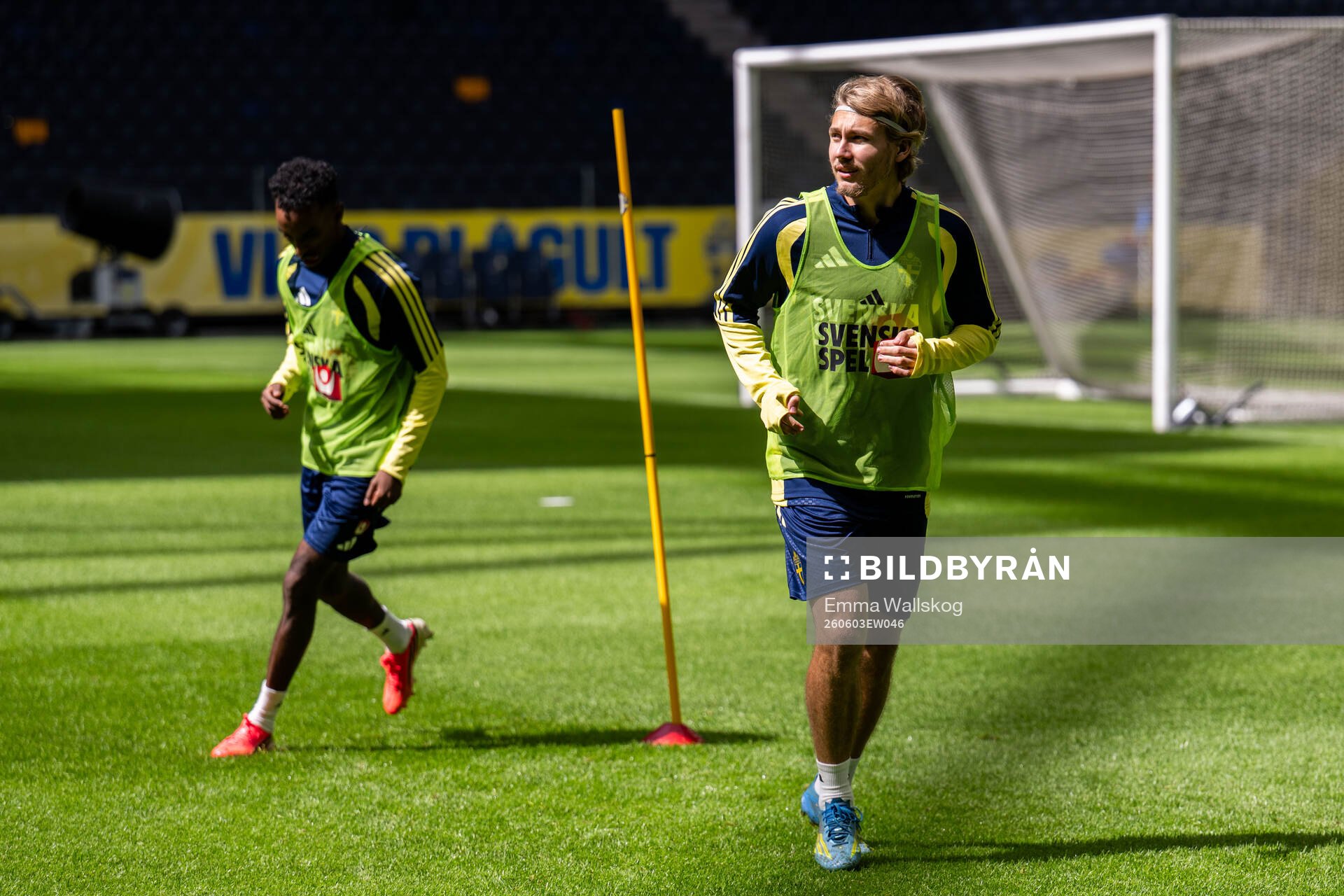 Sebastian Nanasi of the Swedish national football team at a
