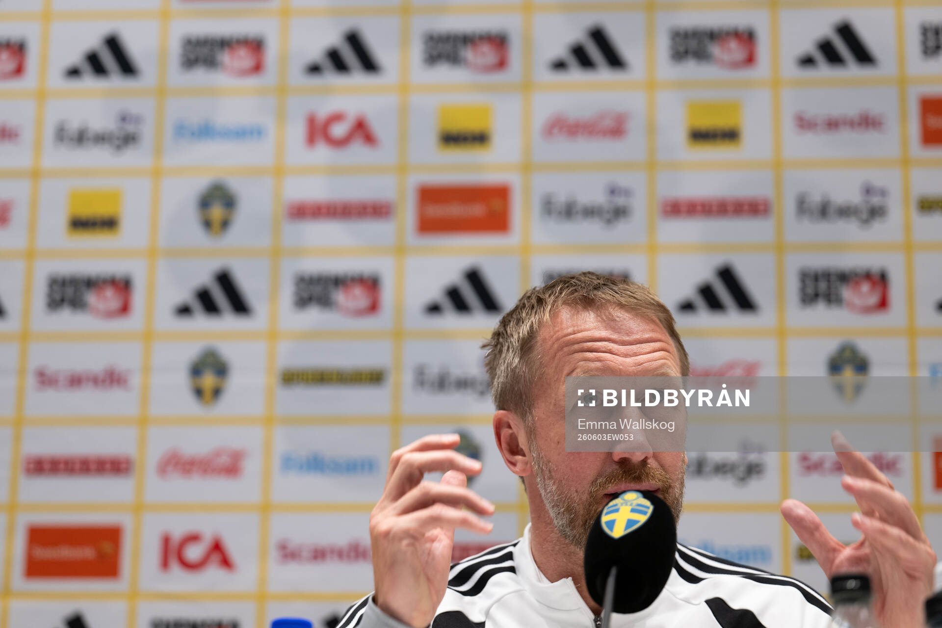Head coach Graham Potter of the Swedish national football