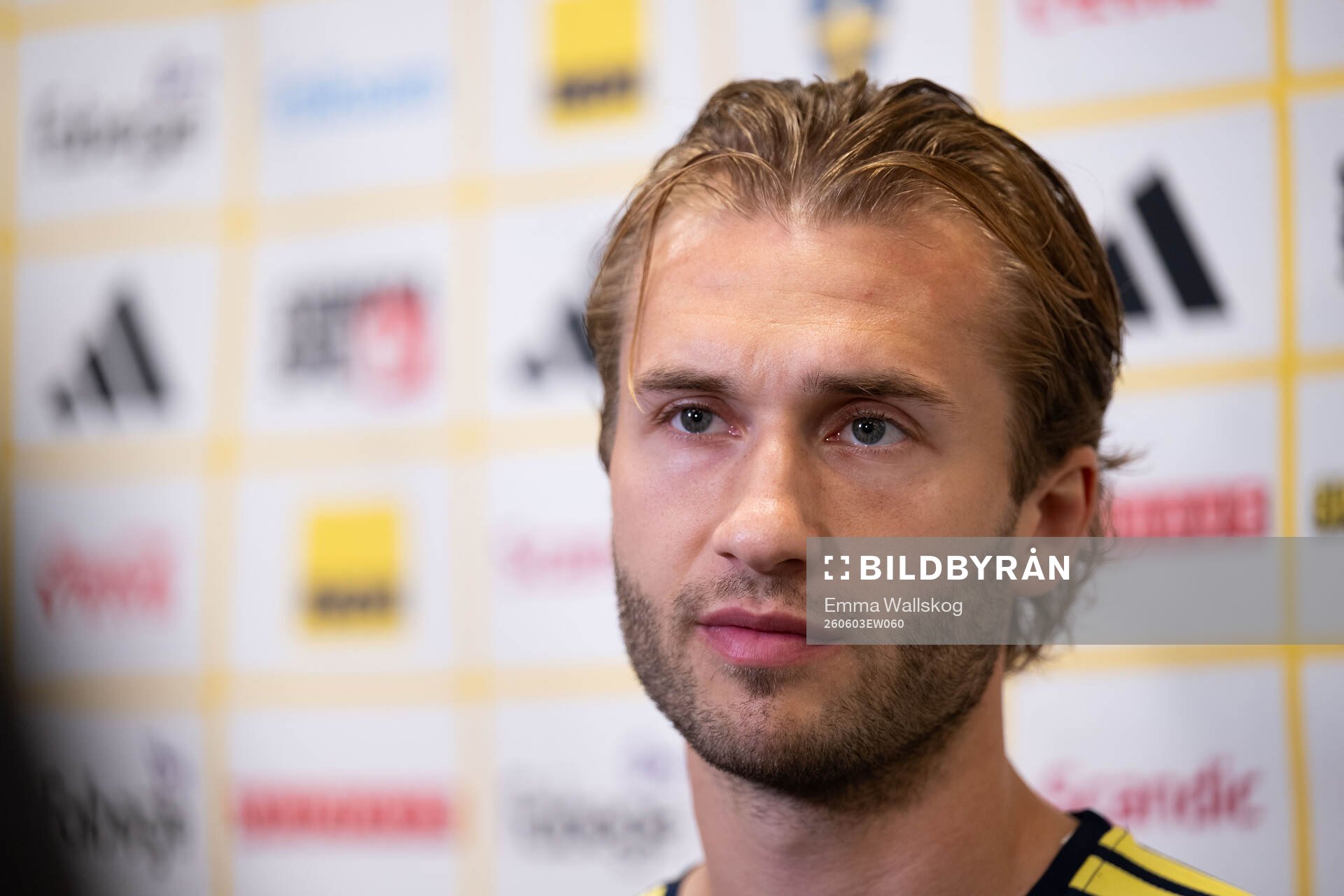 Benjamin Nygren of the Swedish national football team in
