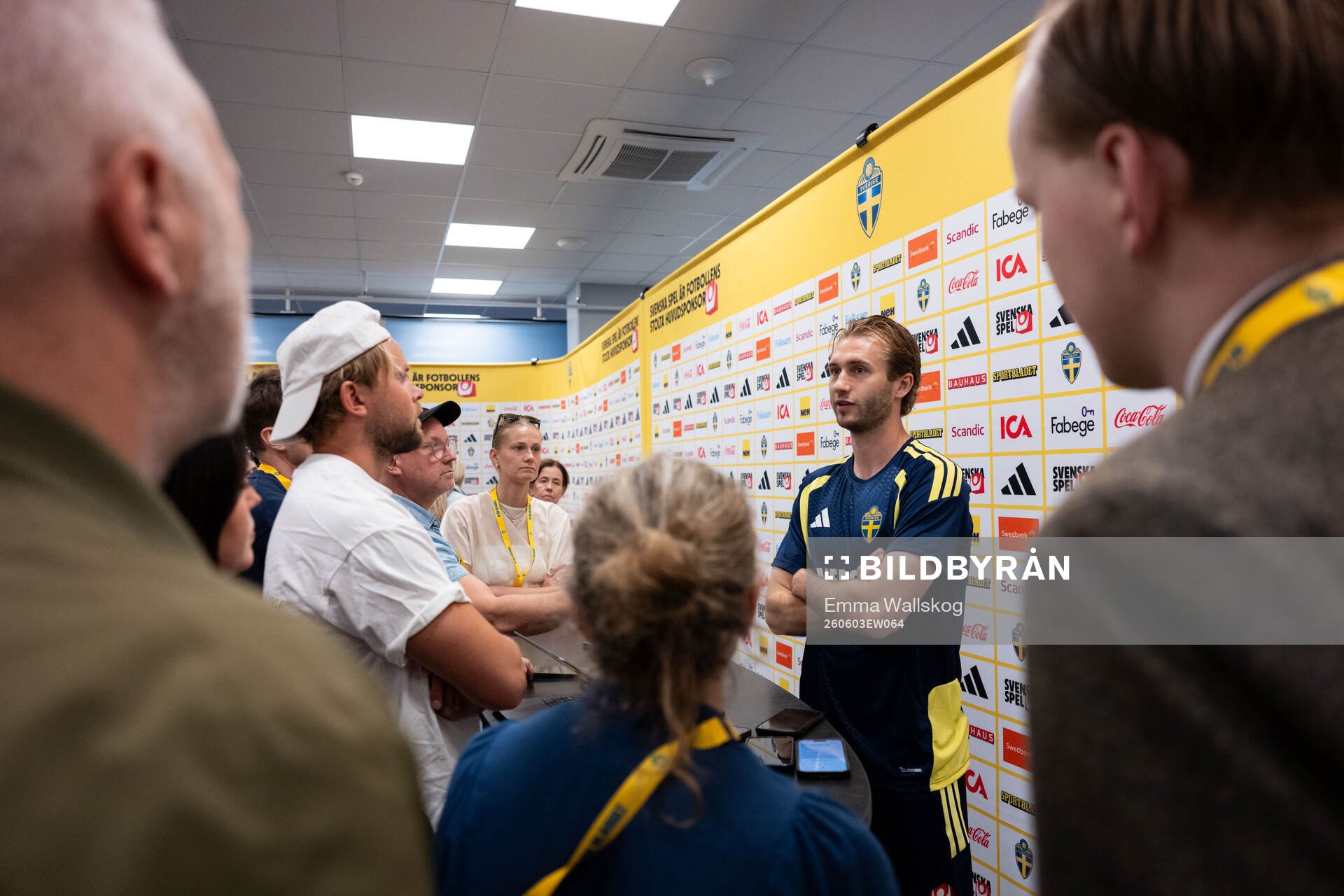 Benjamin Nygren of the Swedish national football team in