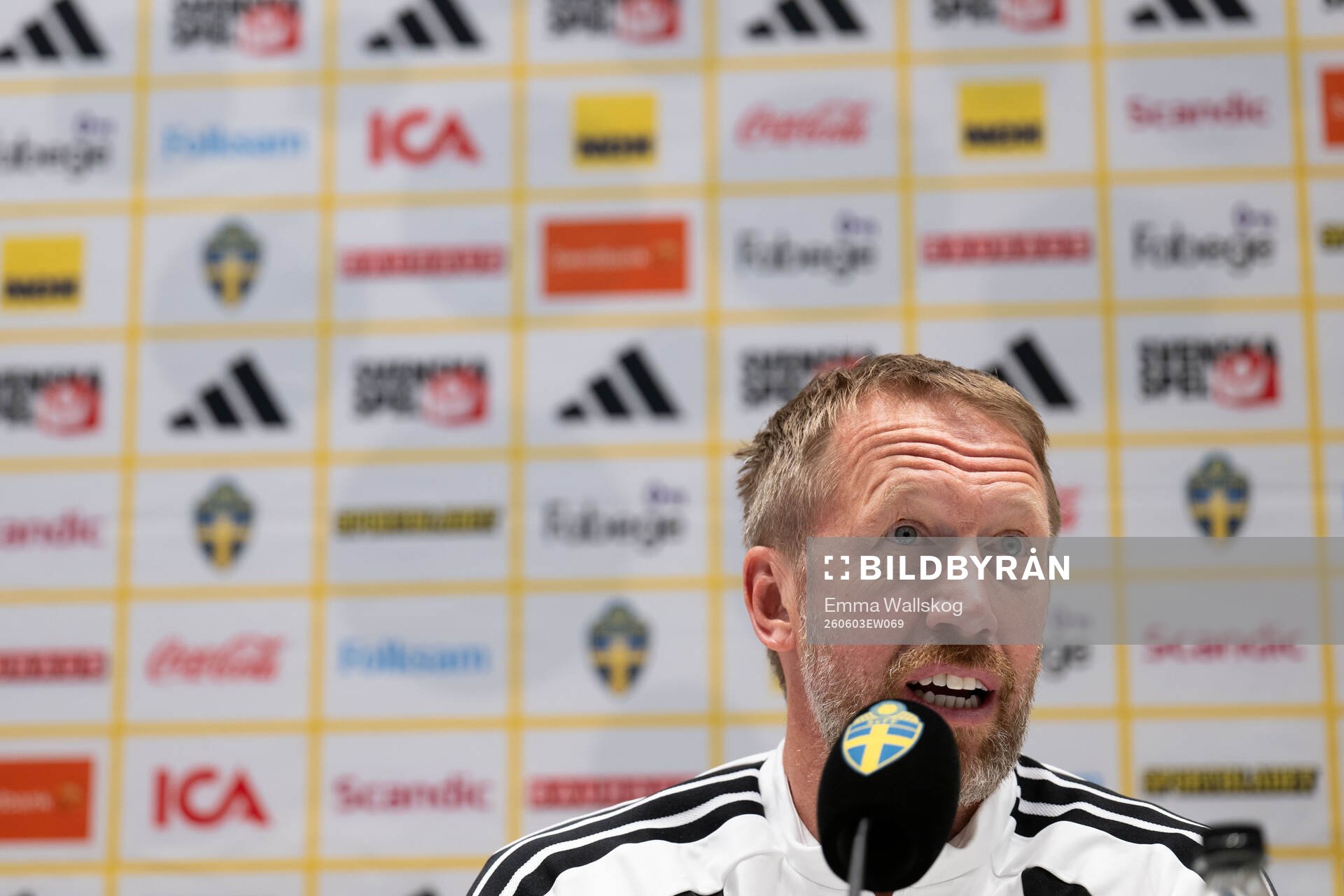 Head coach Graham Potter of the Swedish national football