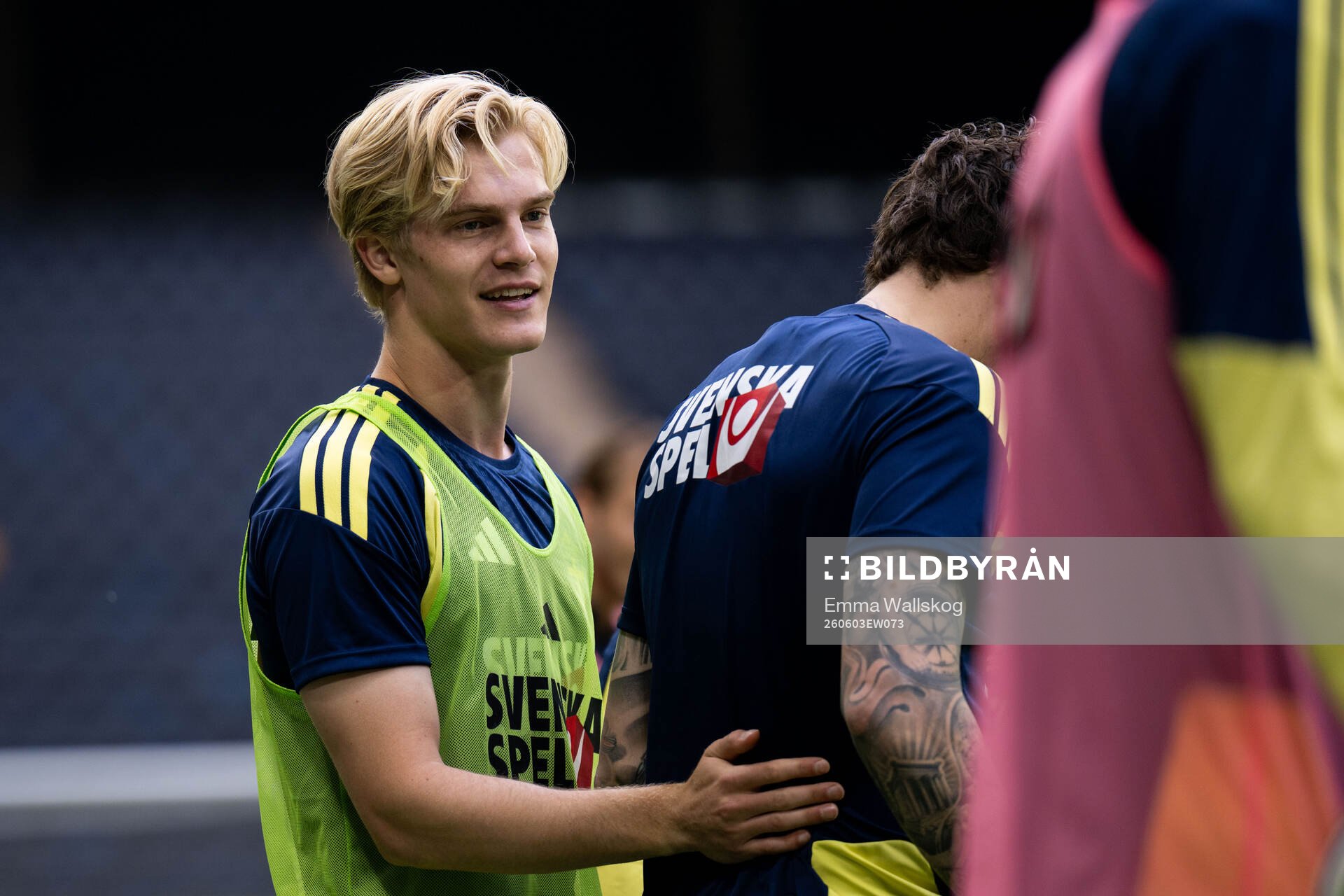 Lucas Bergvall and Victor Nilsson Lindelöf of the Swedish