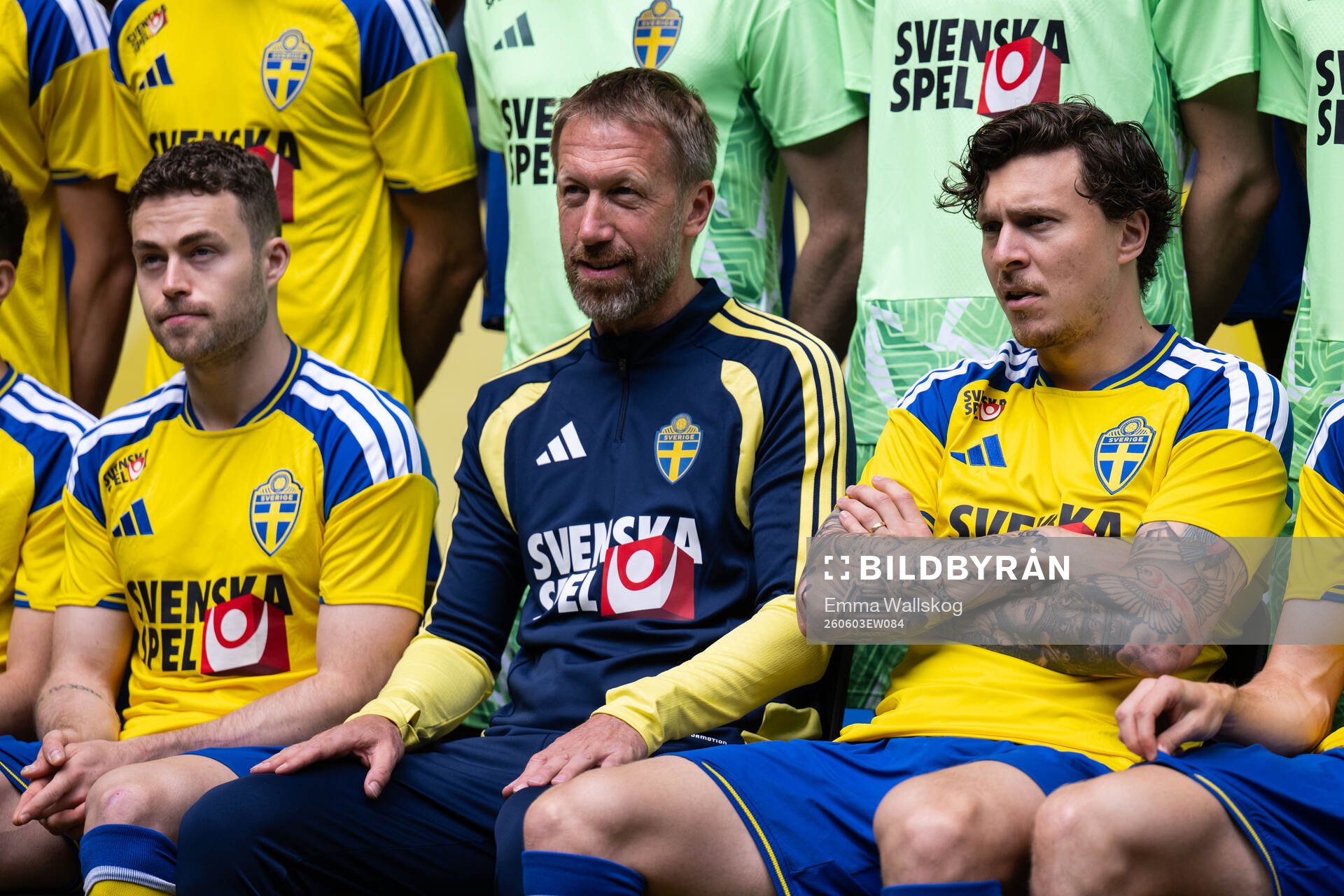 Gabriel Gudmundsson, Head coach Graham Potter and Victor