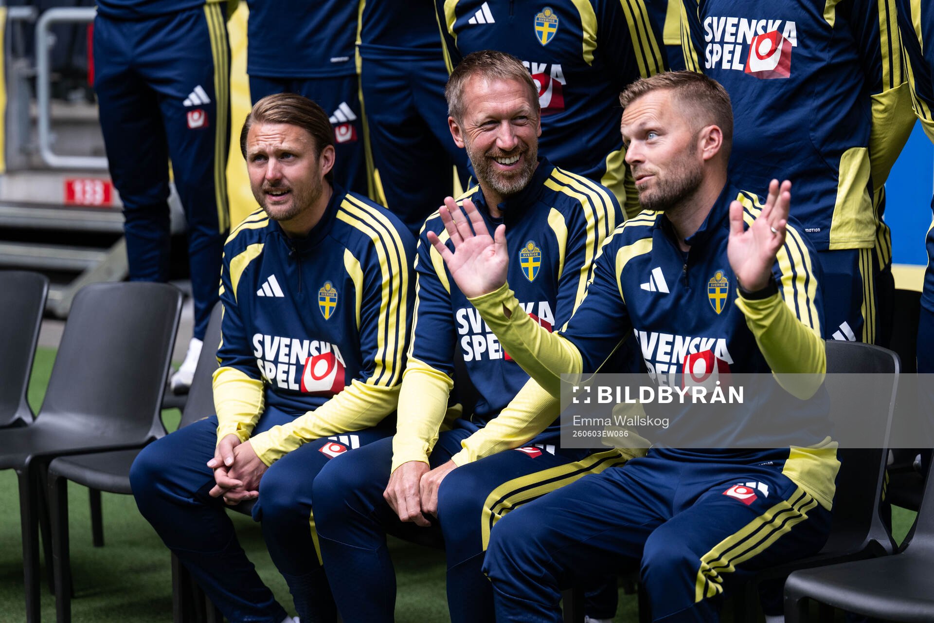 Assistant coach Björn Hamberg, head coach Graham Potter