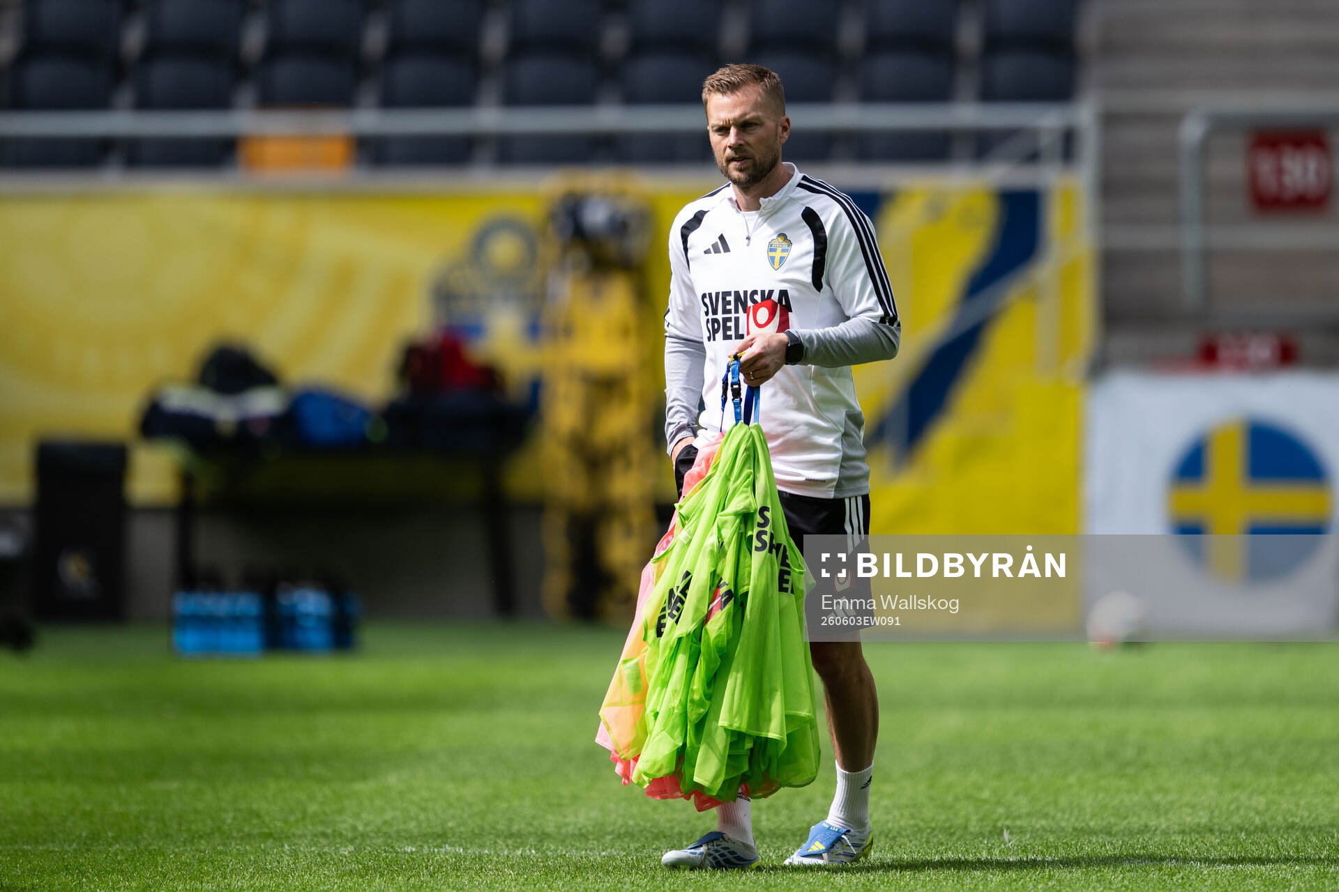 Assistant coach Sebastian Larsson of the Swedish national