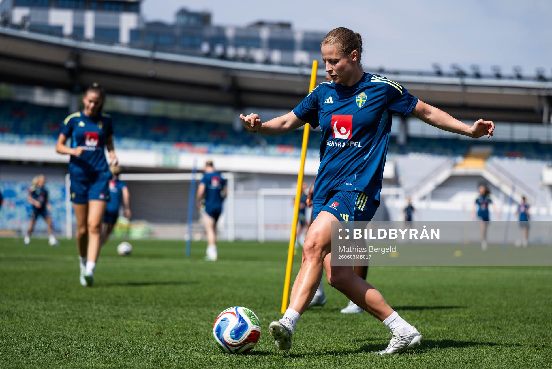 Anna Anvegård of the Swedish women's national football team