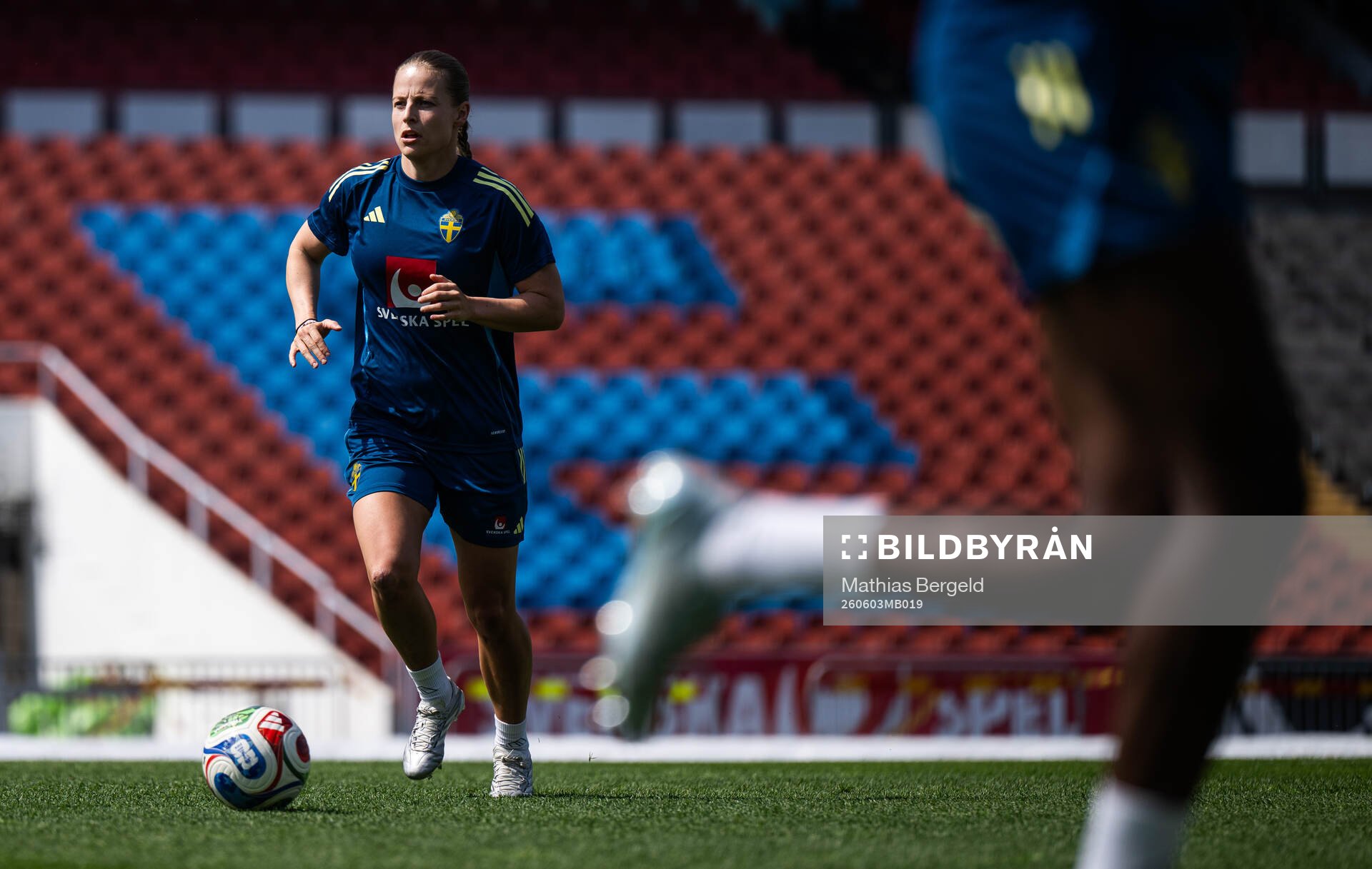 Anna Anvegård of the Swedish women's national football team