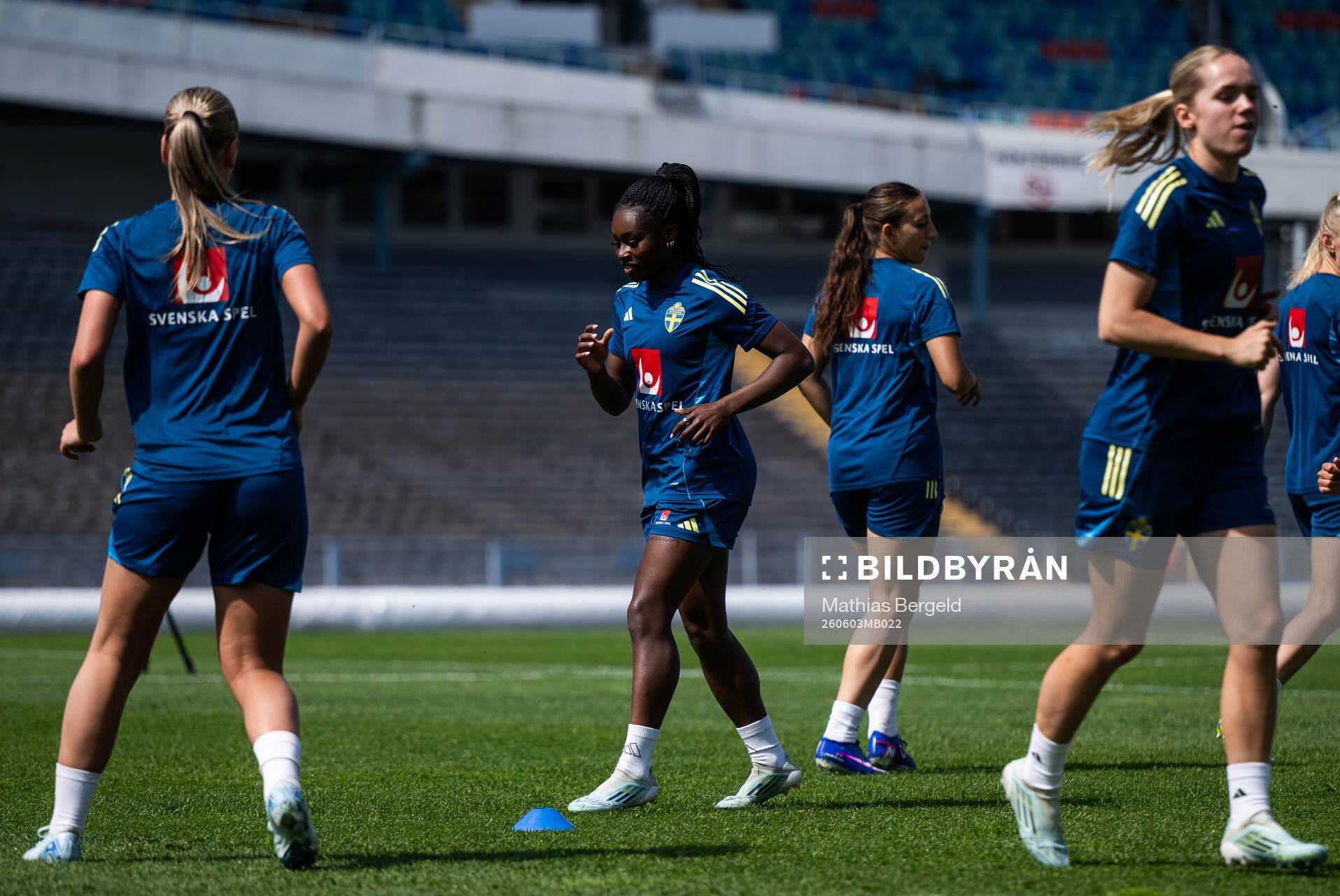 Monica Jusu Bah of the Swedish women's national football
