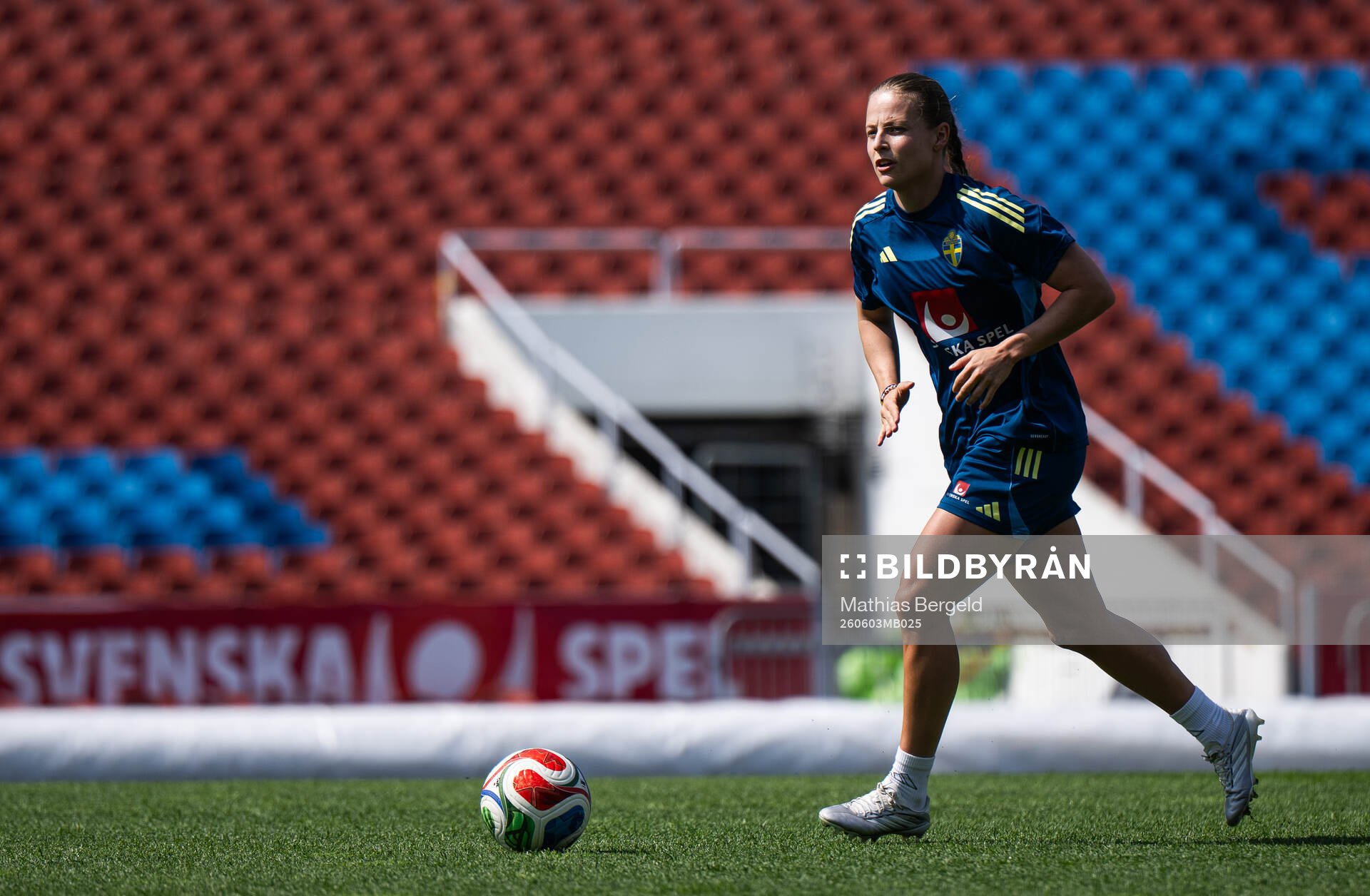 Anna Anvegård of the Swedish women's national football team