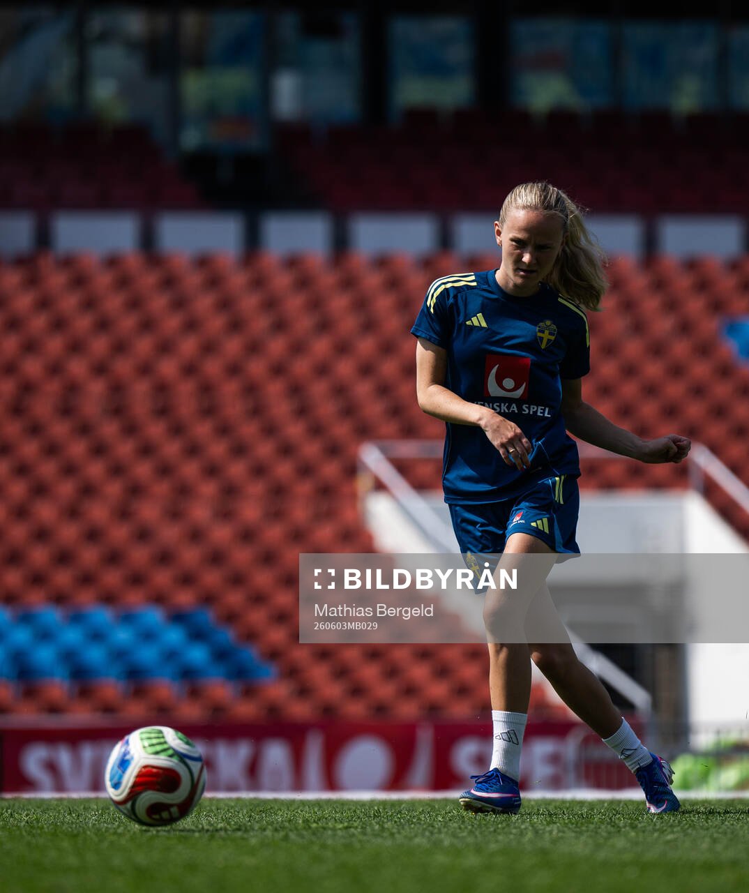 Matilda Vinberg of the Swedish women's national football