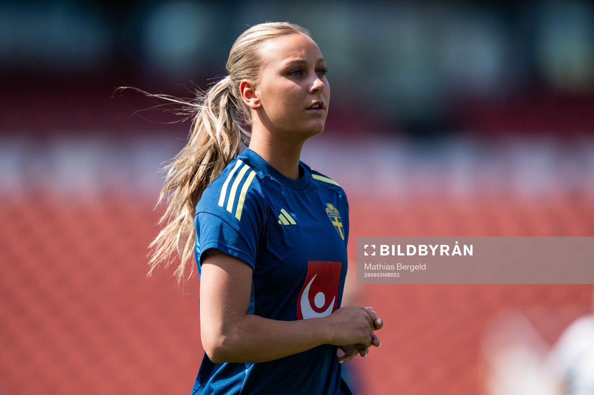 Wilma Lantz of IFK Göteborg at a training session with the