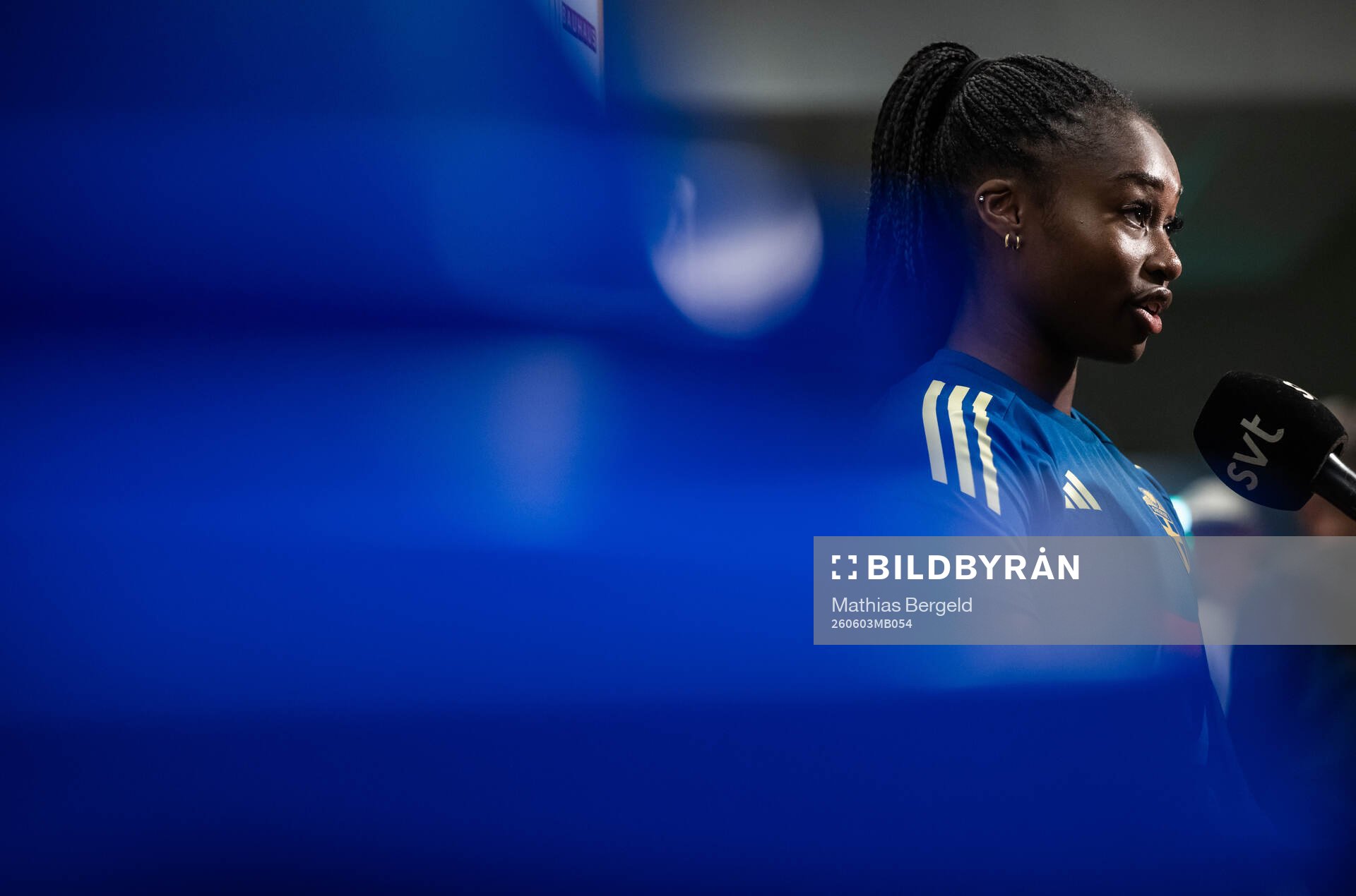 Monica Jusu Bah of the Swedish women's national football