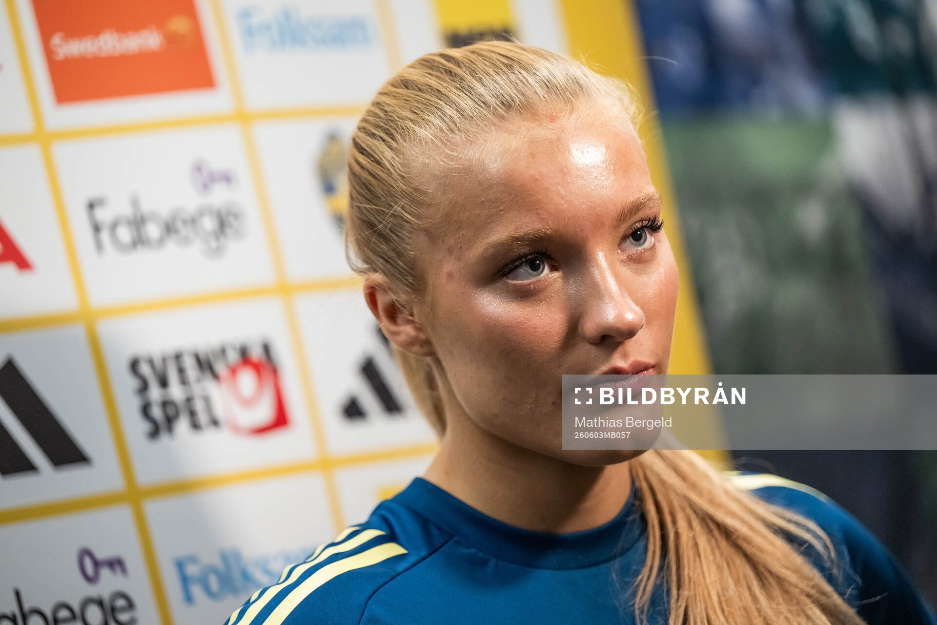 Smilla Holmberg of the Swedish women's national football