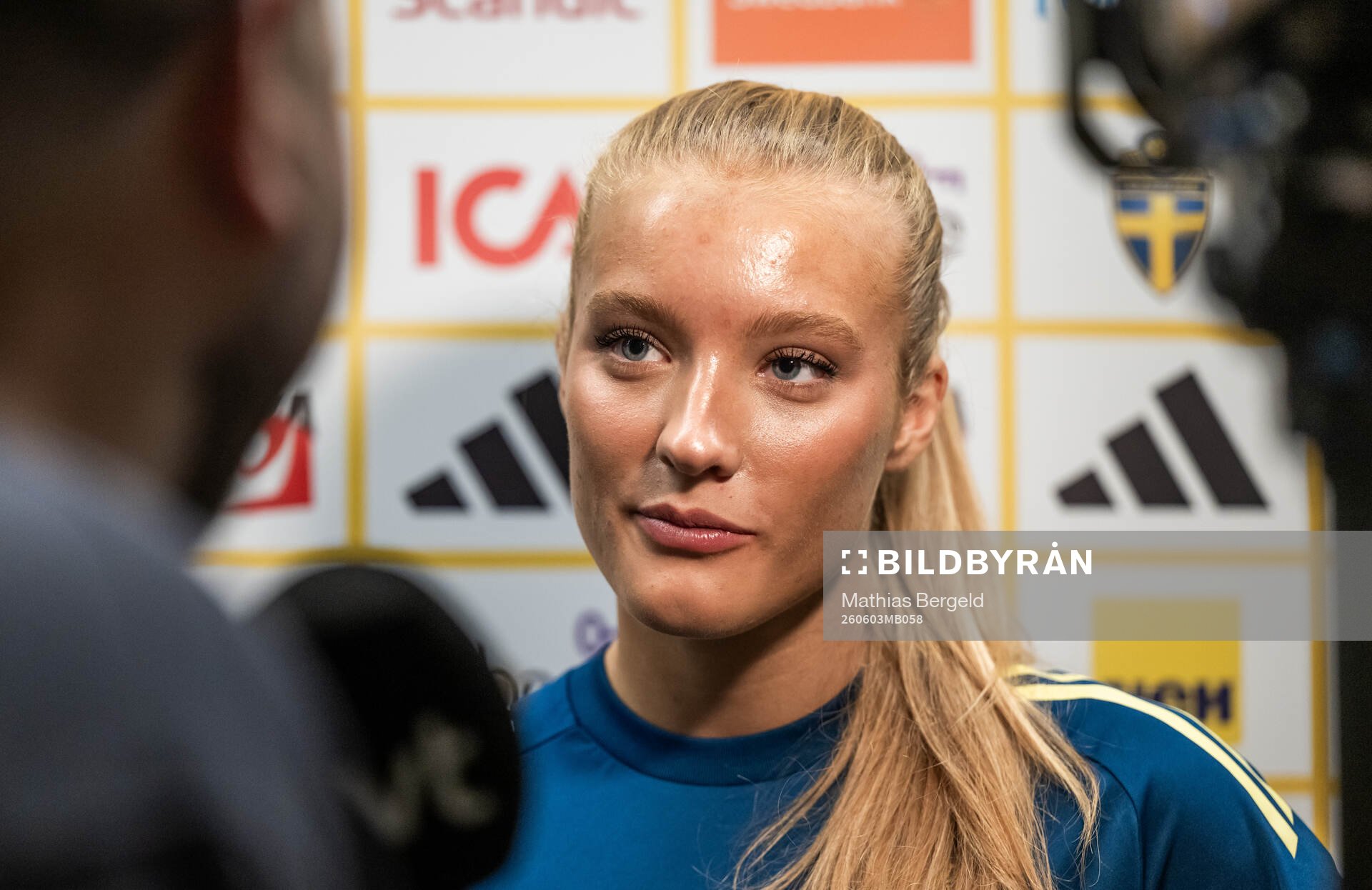 Smilla Holmberg of the Swedish women's national football