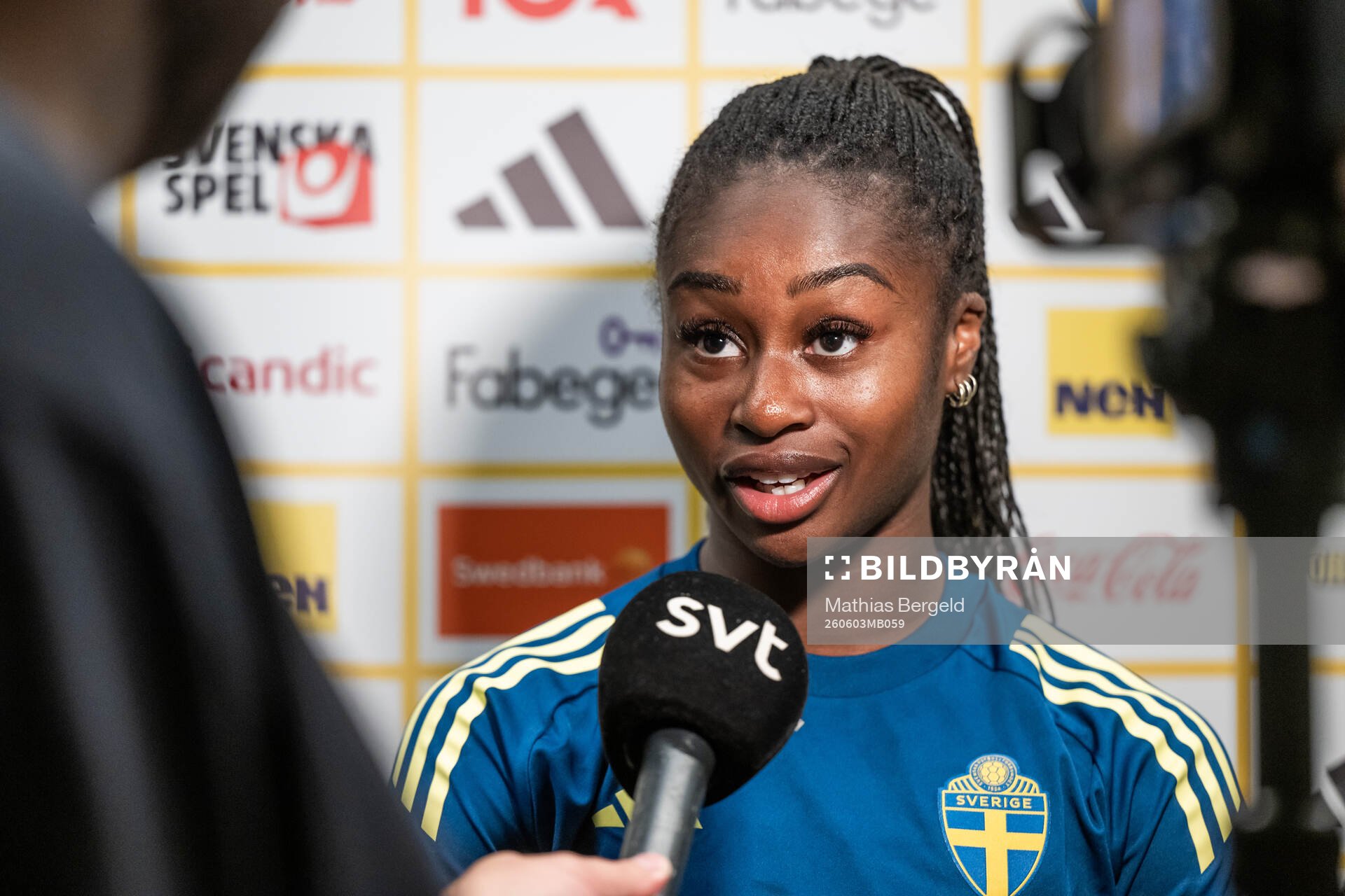 Monica Jusu Bah of the Swedish women's national football