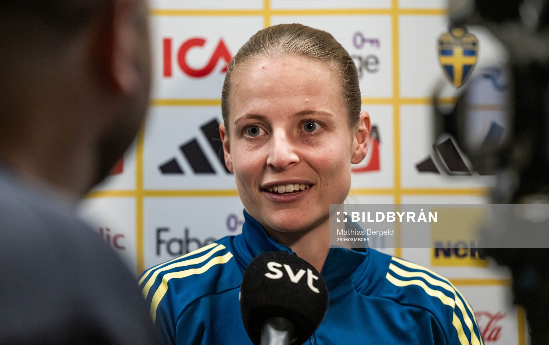 Anna Anvegård of the Swedish women's national football team